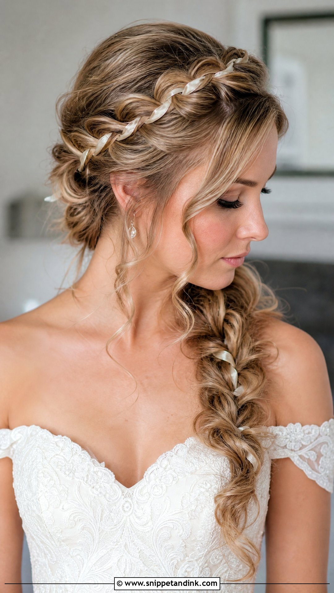 Celtic Side Braid Wedding Hairstyle - Snippet and Ink - 15 Celtic Wedding Hairstyles