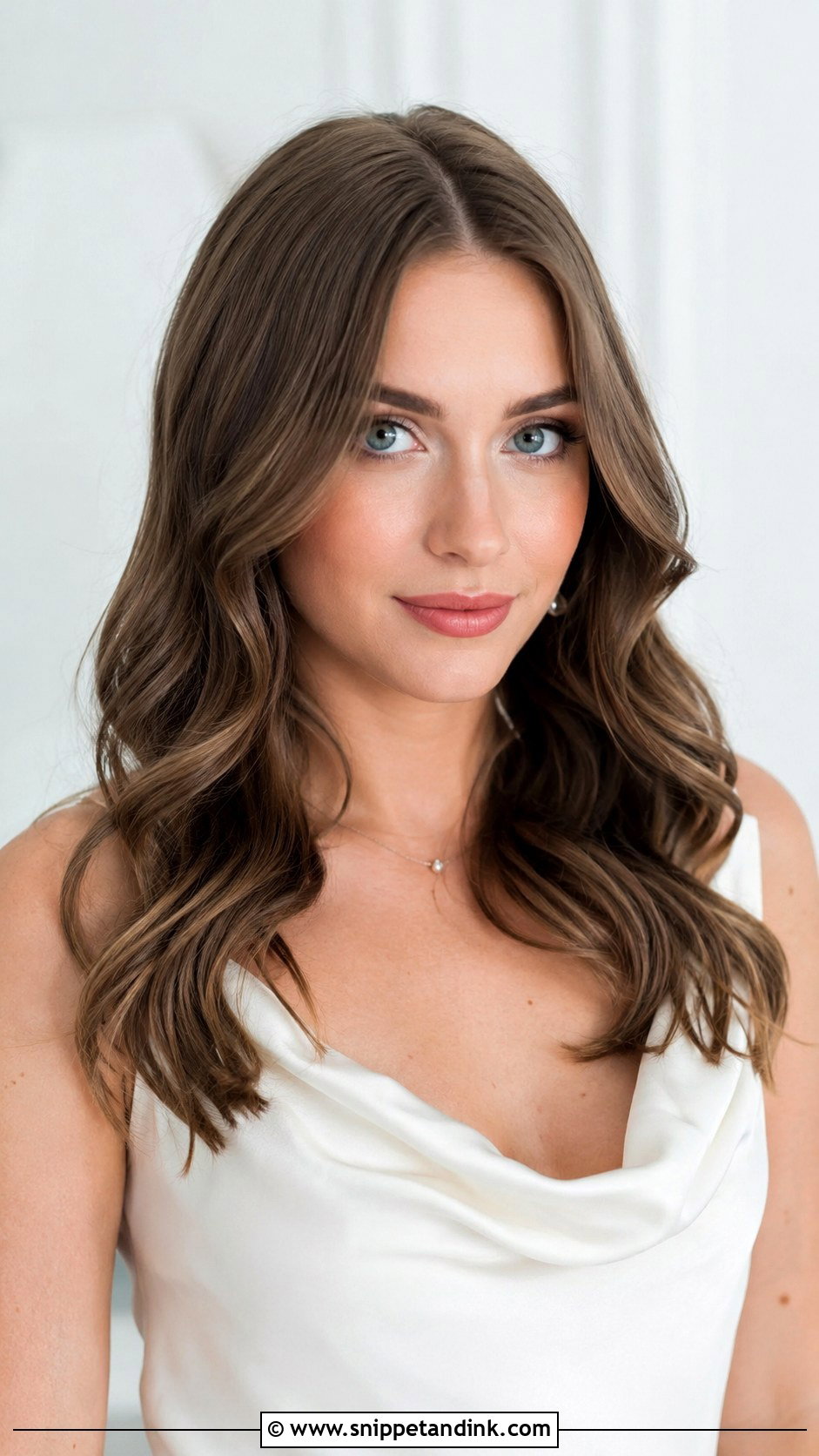 Center Part Loose Waves - Snippet and Ink - 20 Simple Wedding Hair Down Loose Waves