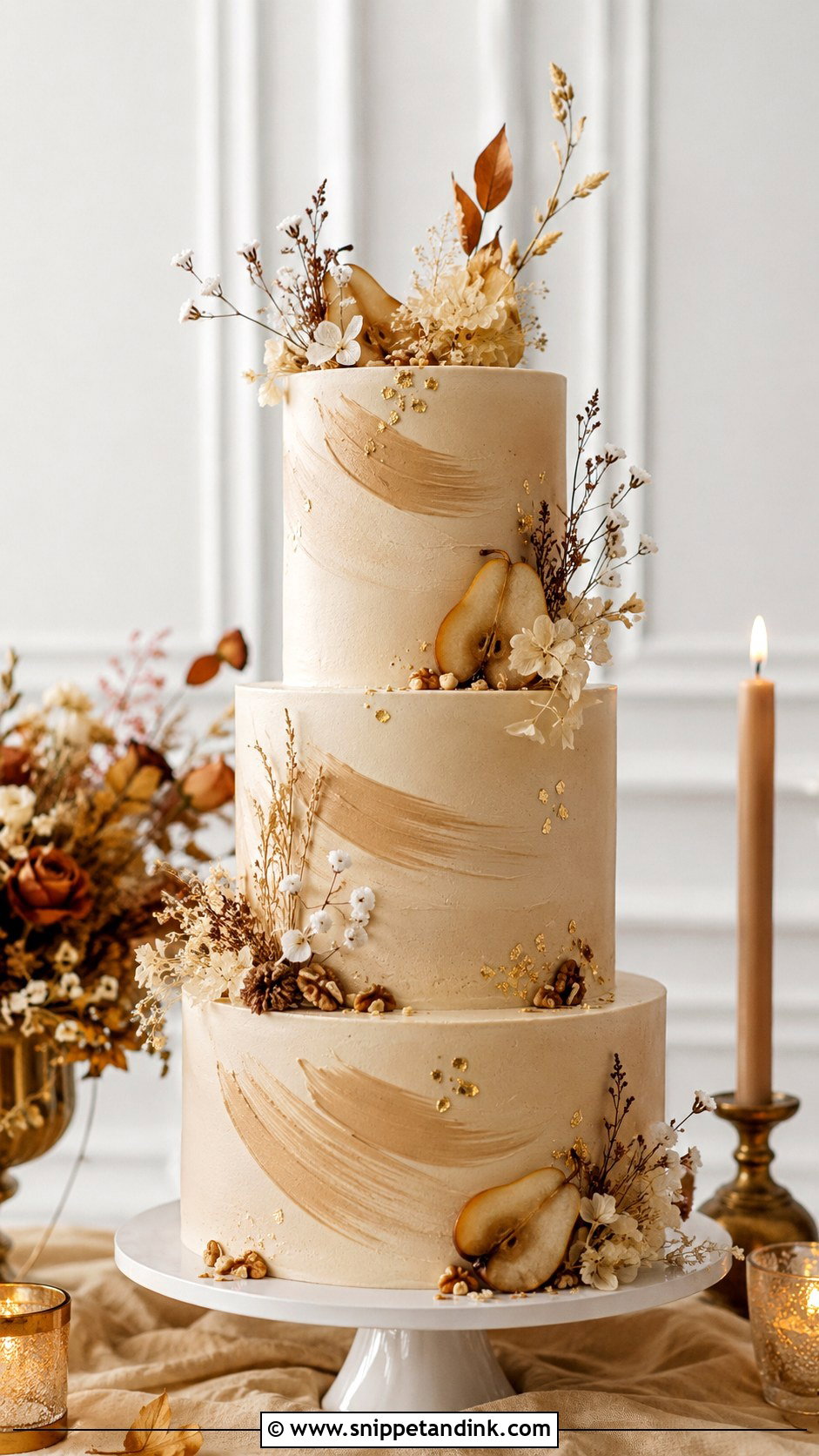 Chai Spice Wedding Cake - Snippet and Ink - 20 Fall Wedding Cakes