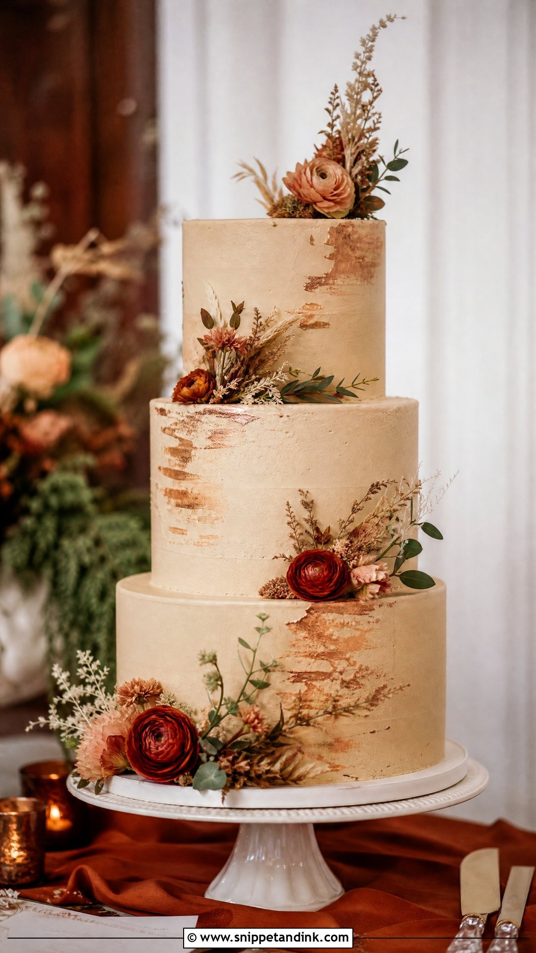 Chai Spice Wedding Cake - Snippet and Ink - 25 Fall Theme Cakes for Wedding