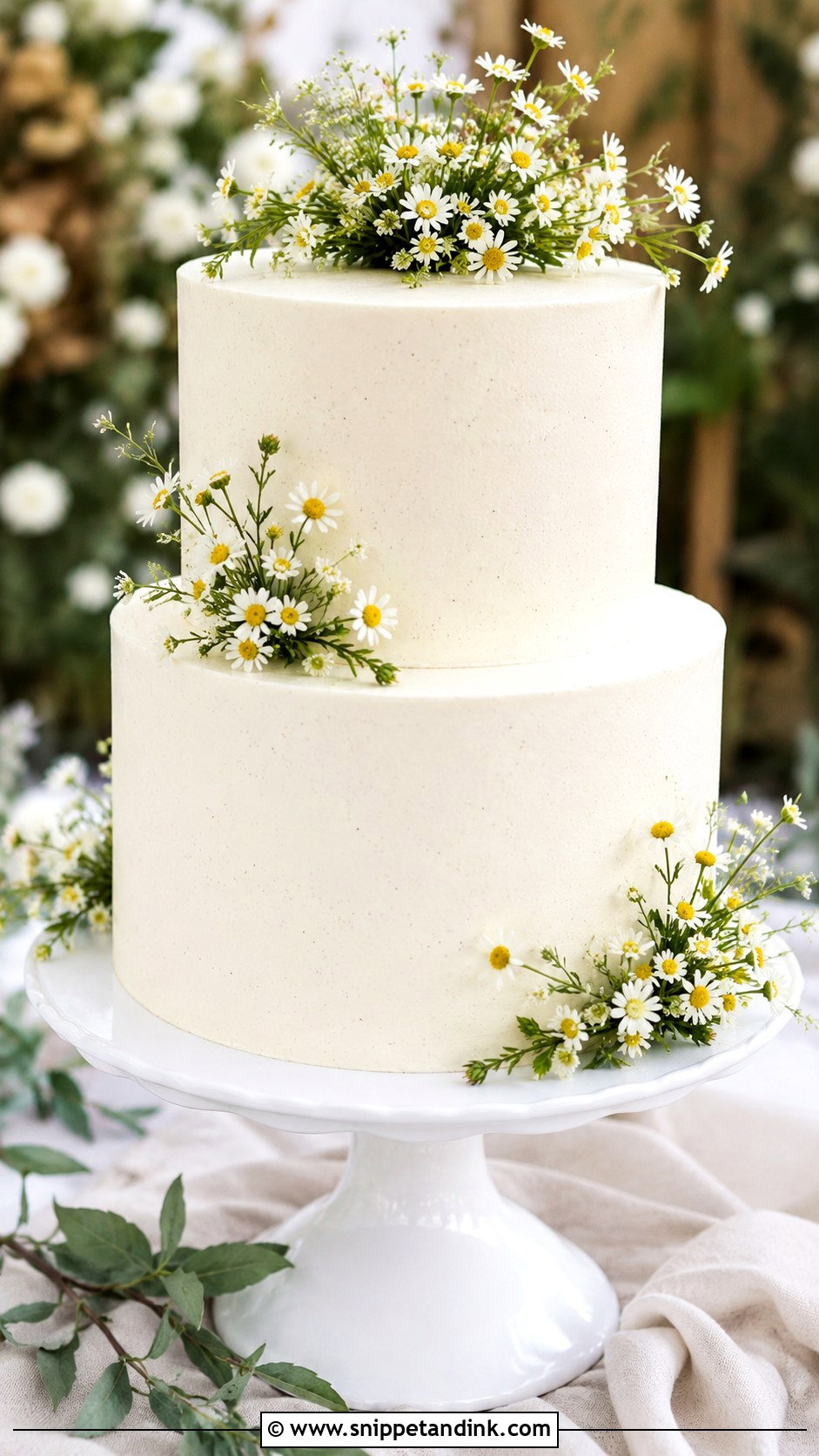 Chamomile Honey Wedding Cake - Snippet and Ink - 20 Chamomile Wedding Cake Ideas