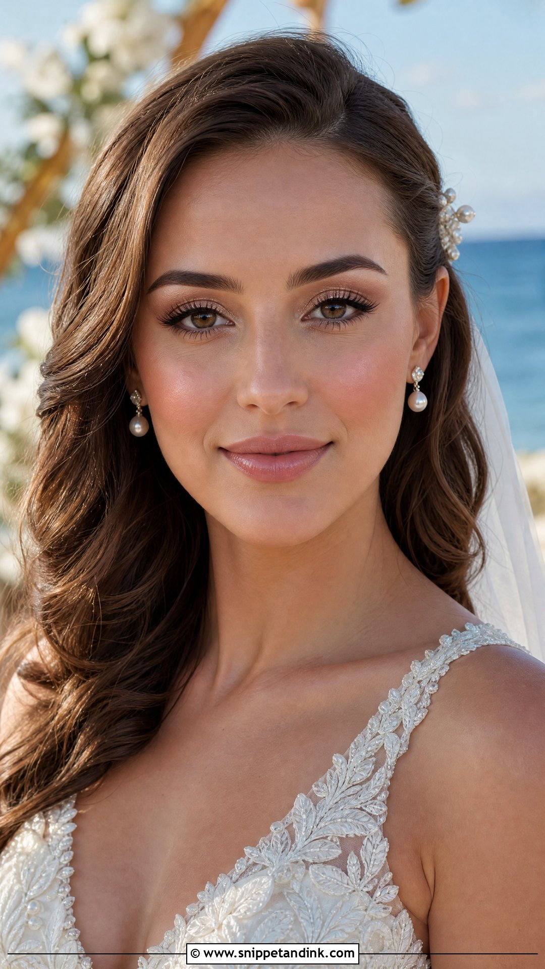 Champagne Beach Wedding Makeup - Snippet and Ink - 25 Beach Wedding Makeup Ideas