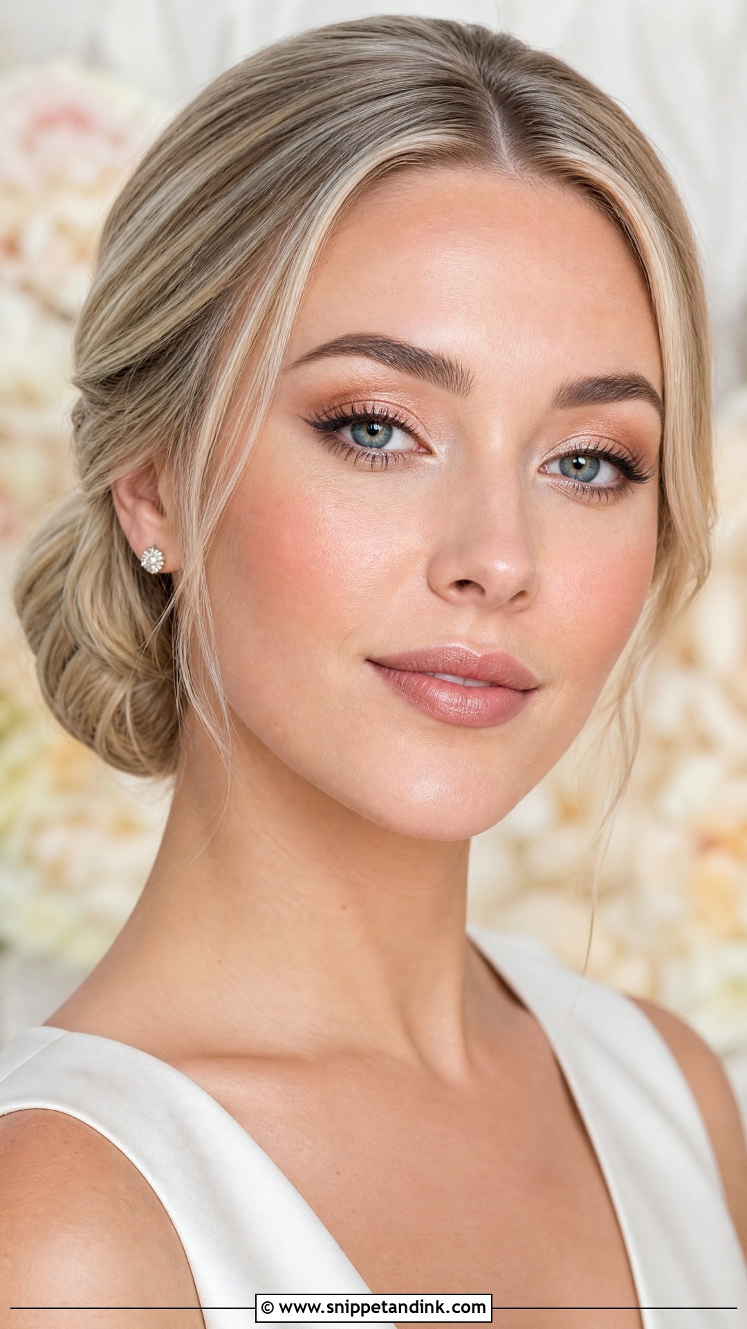 Champagne Beige Wedding Makeup For Green Eyes - Snippet and Ink - 20 Natural Glowy Wedding Makeup for Green Eyes