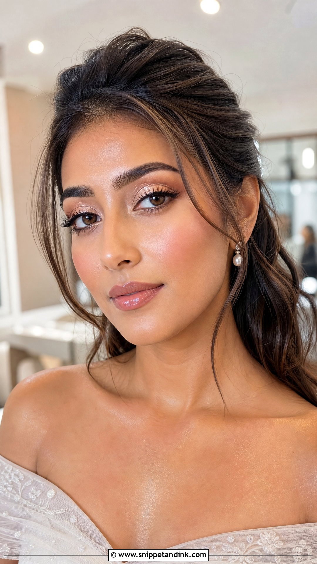 Champagne Bridal Eye Makeup - Snippet and Ink - 30 Bridal Eye Makeup Ideas