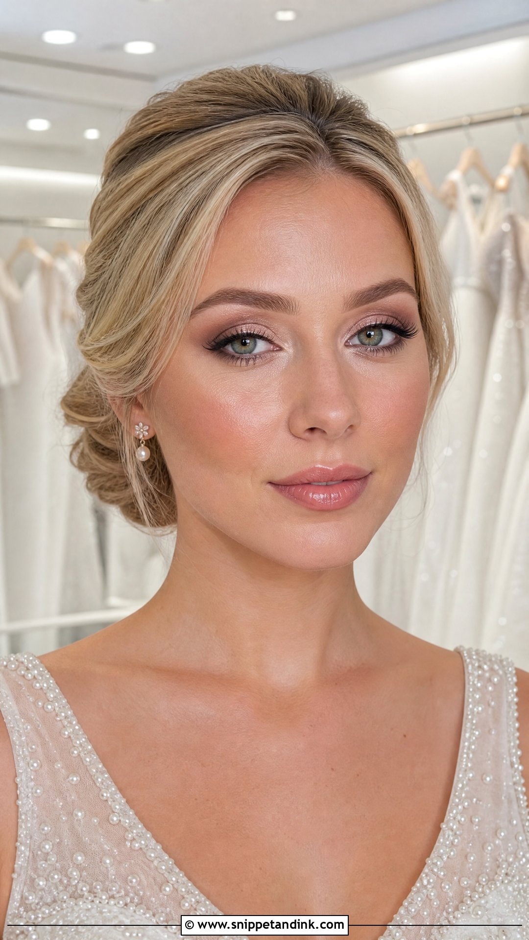 Champagne Bridal Makeup - Snippet and Ink - 20 Modern Bridal Makeup Ideas