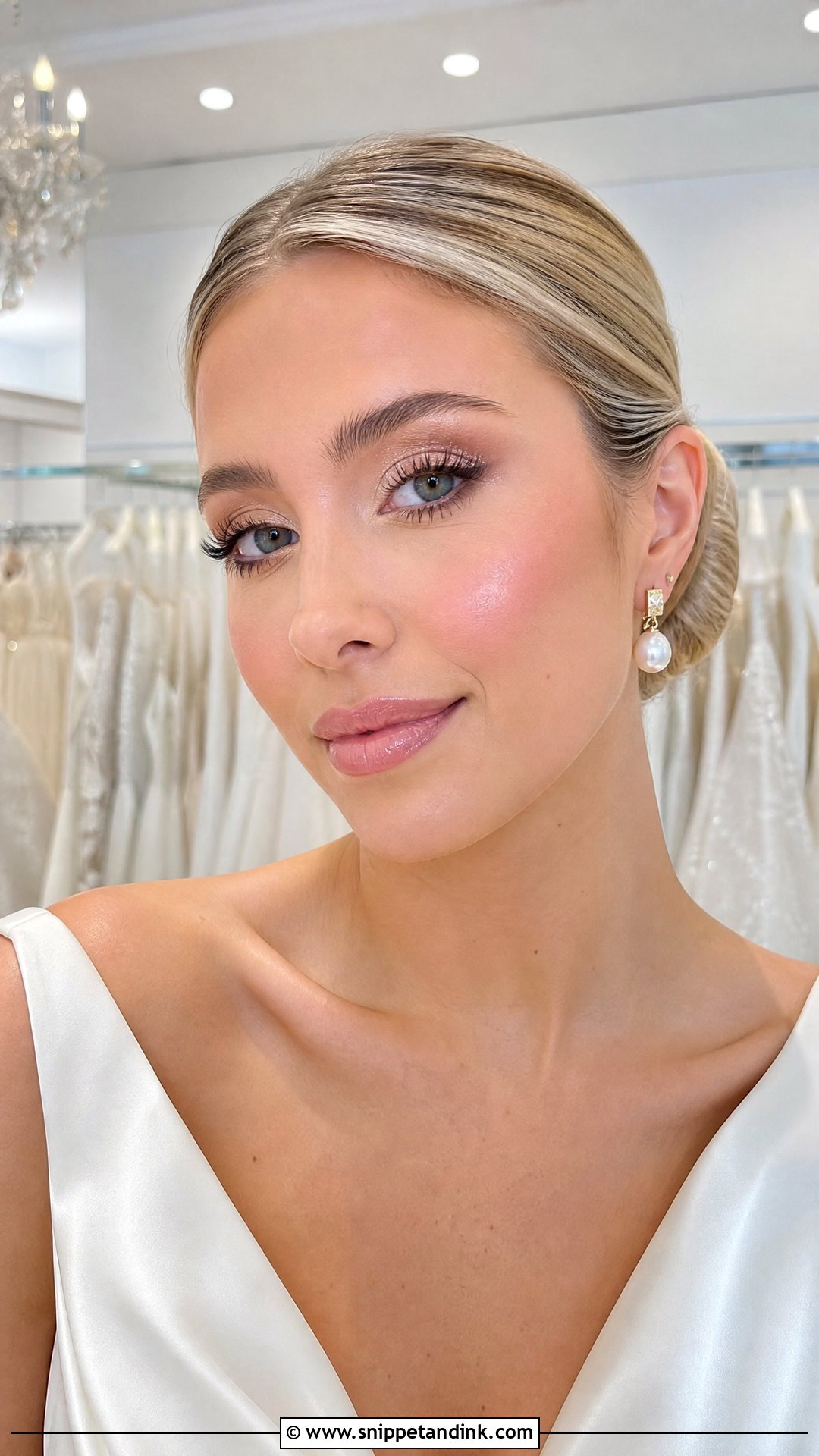 Champagne Bridal Makeup - Snippet and Ink - 20 Simple Bridal Makeup Look Ideas