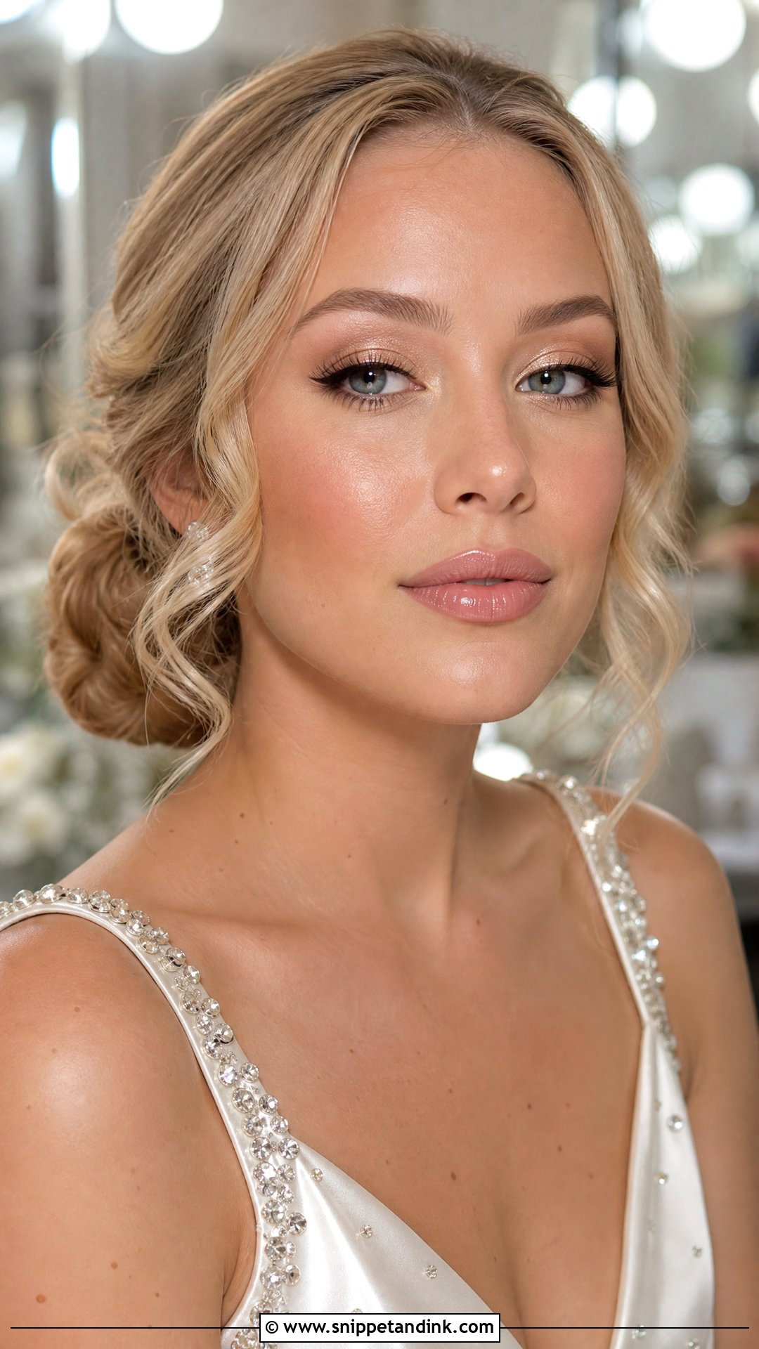 Champagne Bridal Makeup - Snippet and Ink - 20 Bridal Look Makeup Ideas