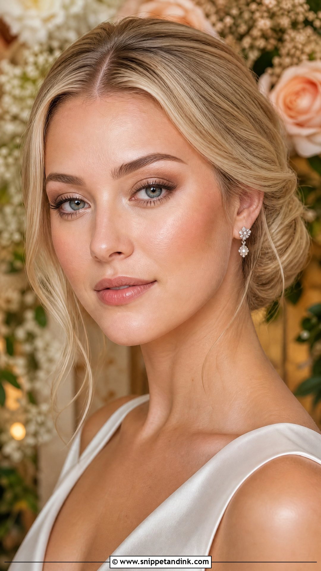 Champagne Bridal Makeup - Snippet and Ink - 20 Whimsical Wedding Makeup Ideas