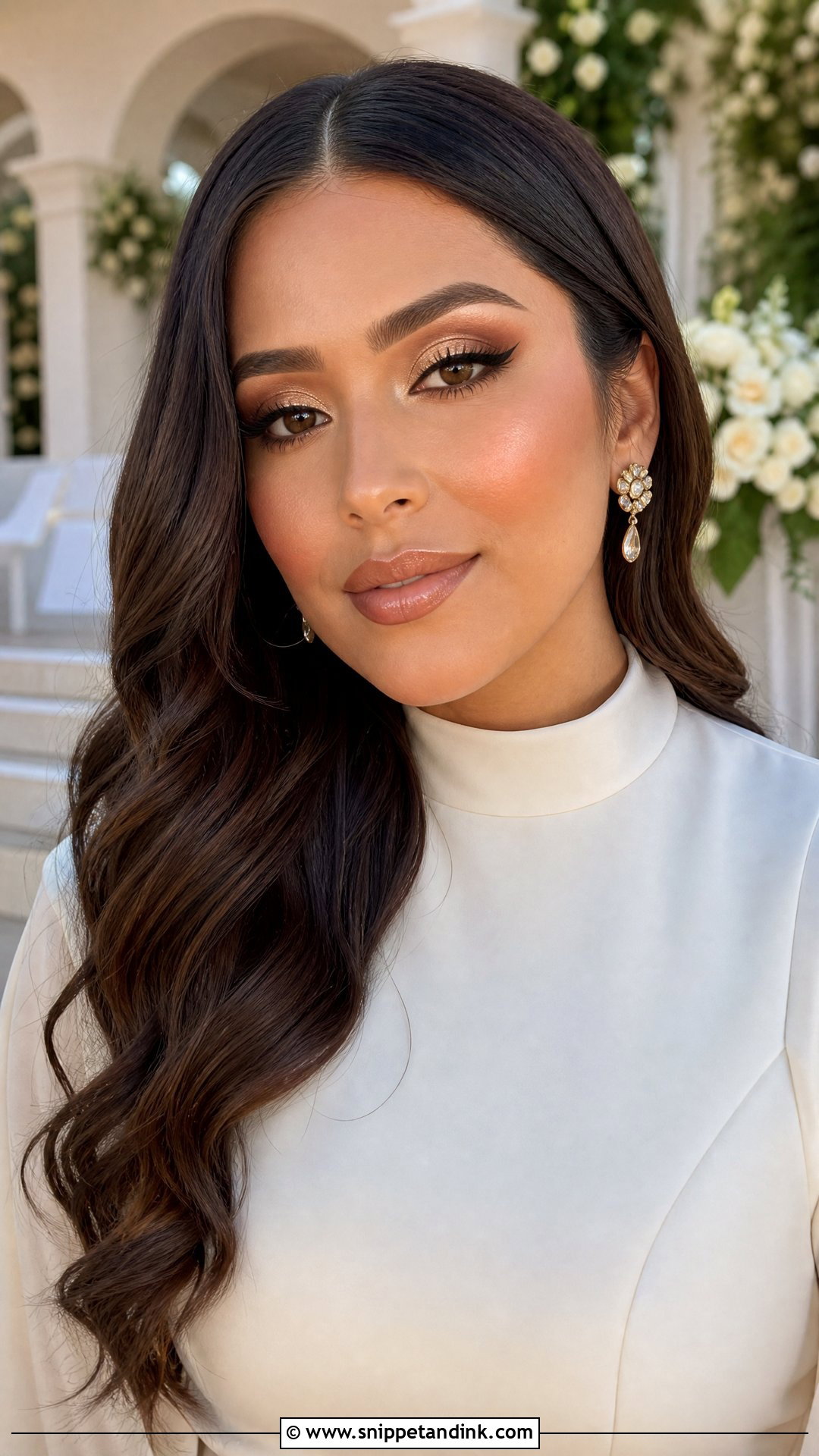 Champagne Bridal Makeup - Snippet and Ink - 25 Ethereal Bridal Makeup Ideas