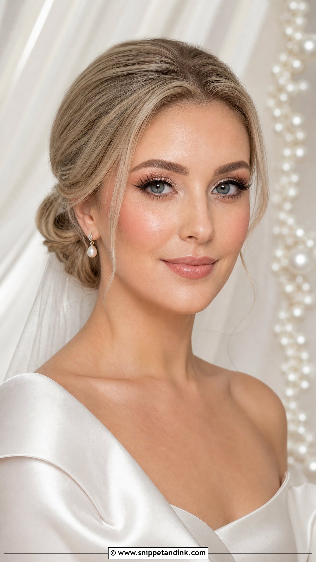 Champagne Bridal Makeup - Snippet and Ink - 25 Soft Glowy Wedding Makeup Ideas