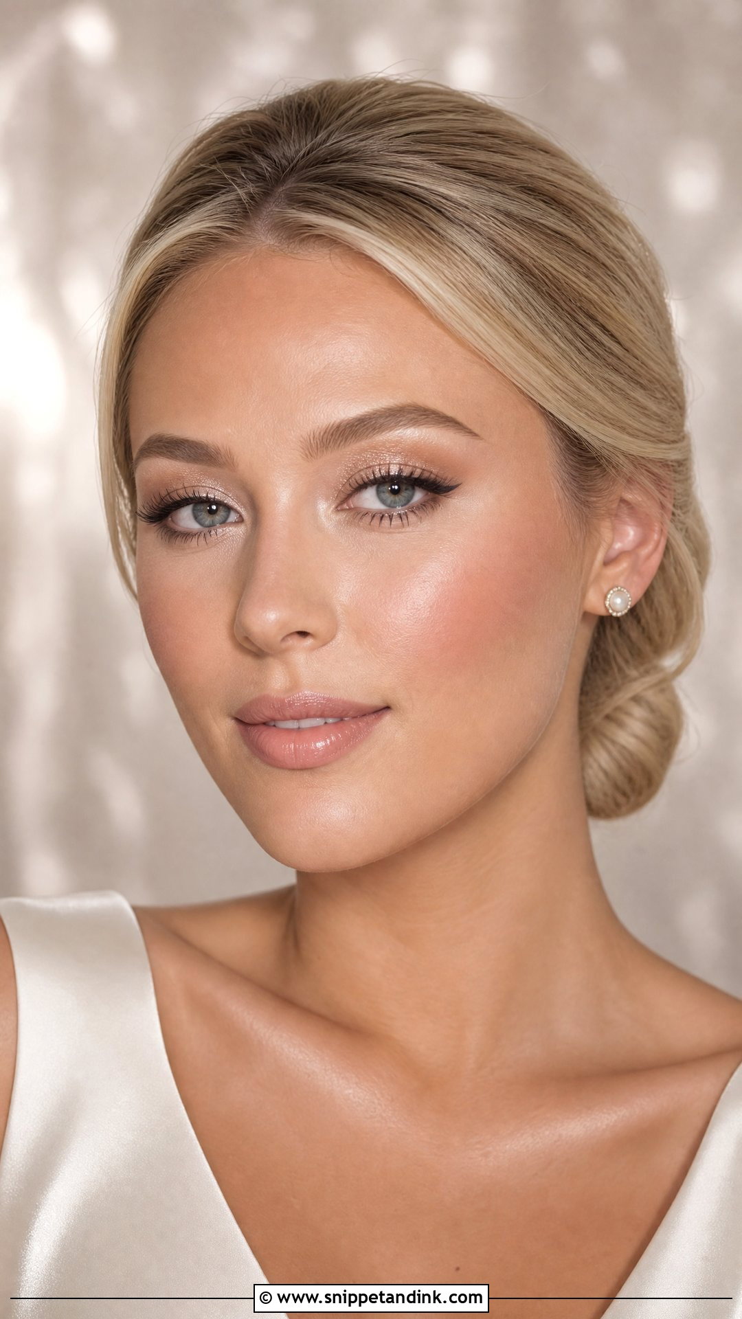 Champagne Bridal Makeup - Snippet and Ink - 25 Soft Romantic Bridal Makeup Ideas
