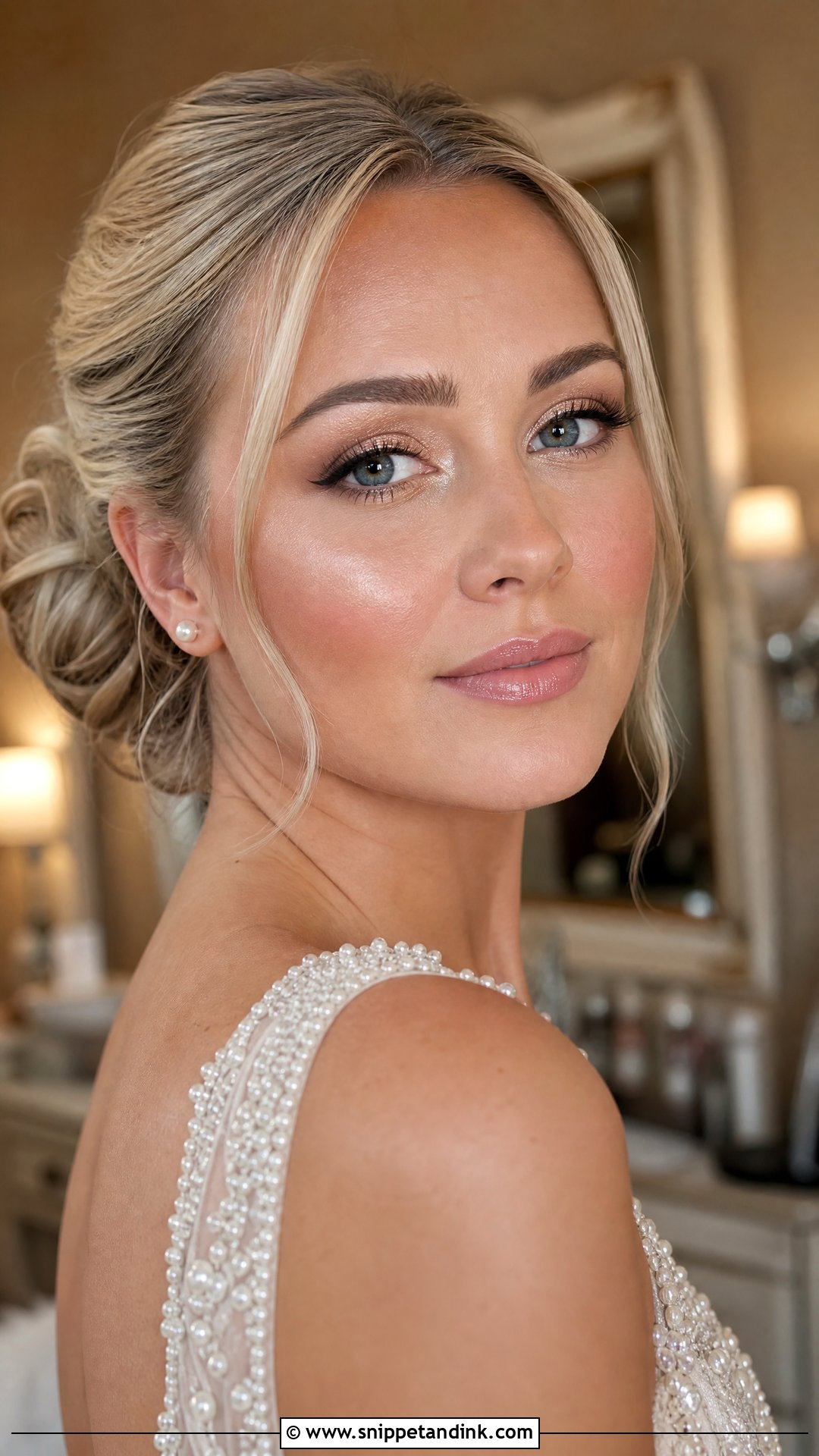 Champagne Bridal Makeup - Snippet and Ink - 20 Bridal Makeup Ideas Wedding Day