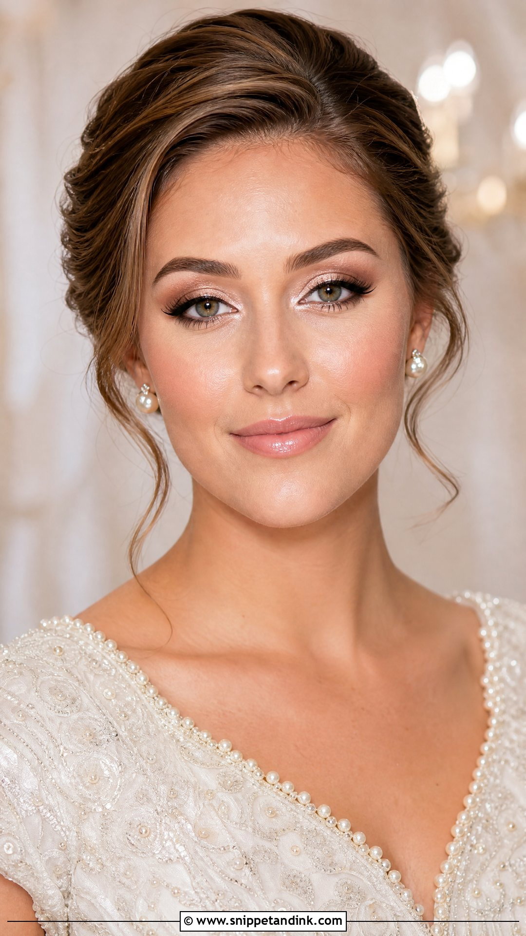 Champagne Bridal Makeup - Snippet and Ink - 20 Heavy Wedding Makeup Look Ideas