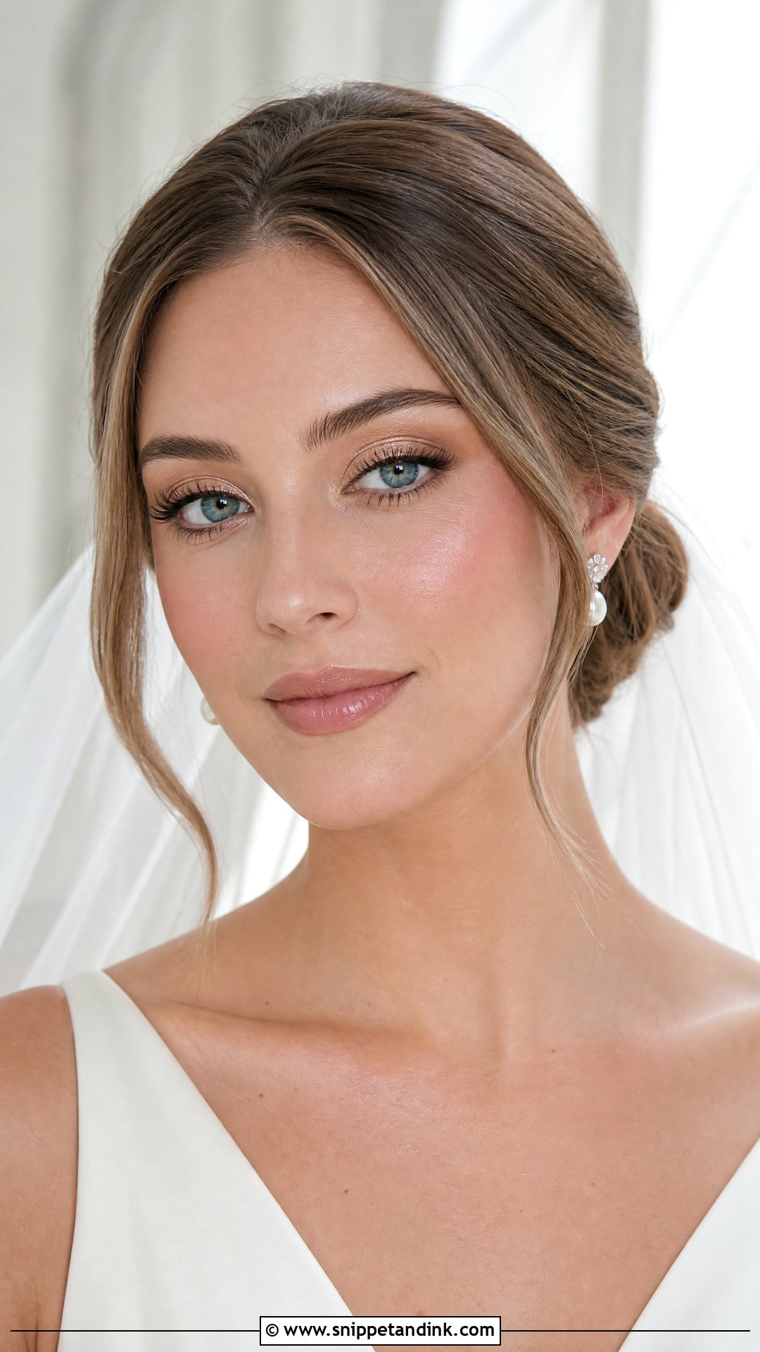 Champagne Bridal Makeup For Blue Eyes - Snippet and Ink - 20 Natural Glam Bridal Makeup for Blue Eyes