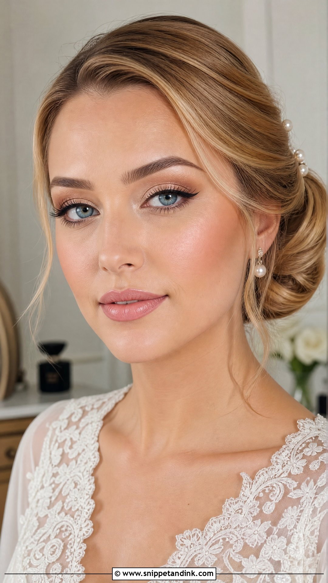 Champagne Bridal Makeup For Blue Eyes - Snippet and Ink - 30 Bridal Makeup for Blue Eyes
