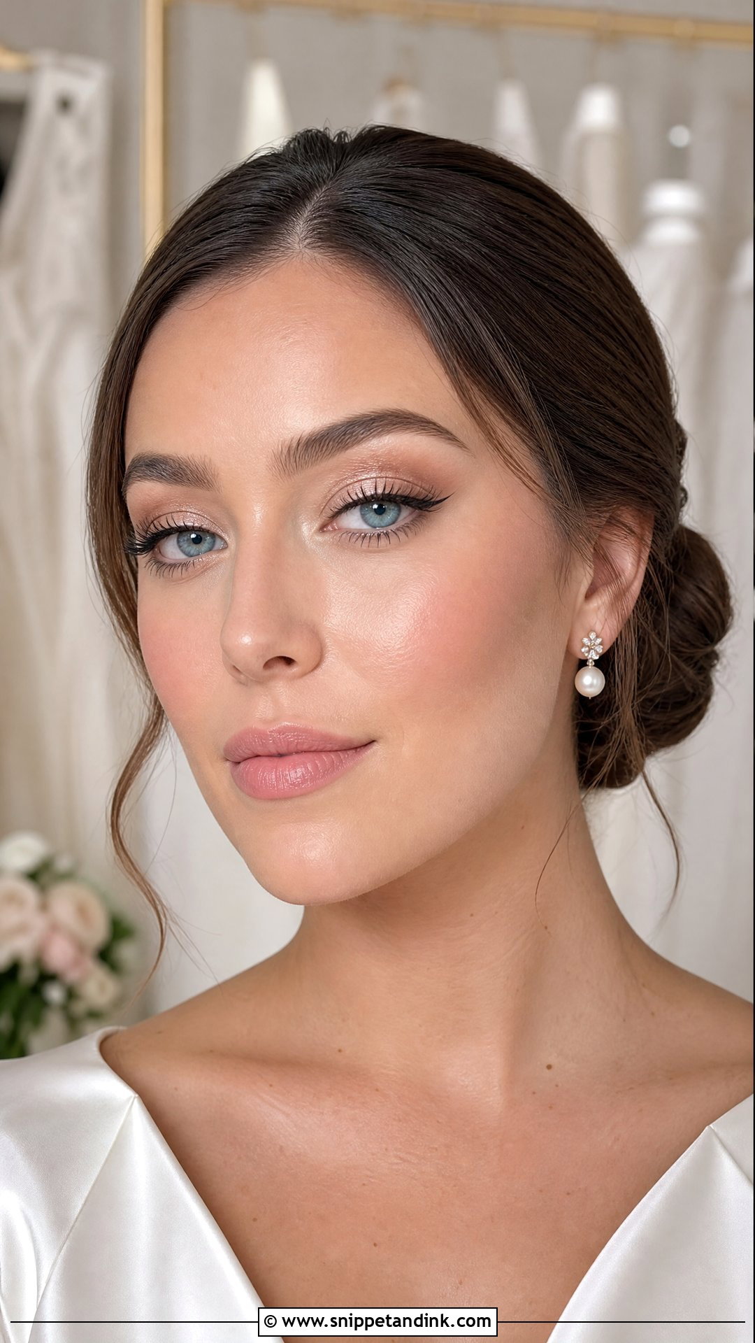 Champagne Bridal Makeup For Blue Eyes Brunette - Snippet and Ink - 25 Bridal Makeup for Blue Eyes Brunette