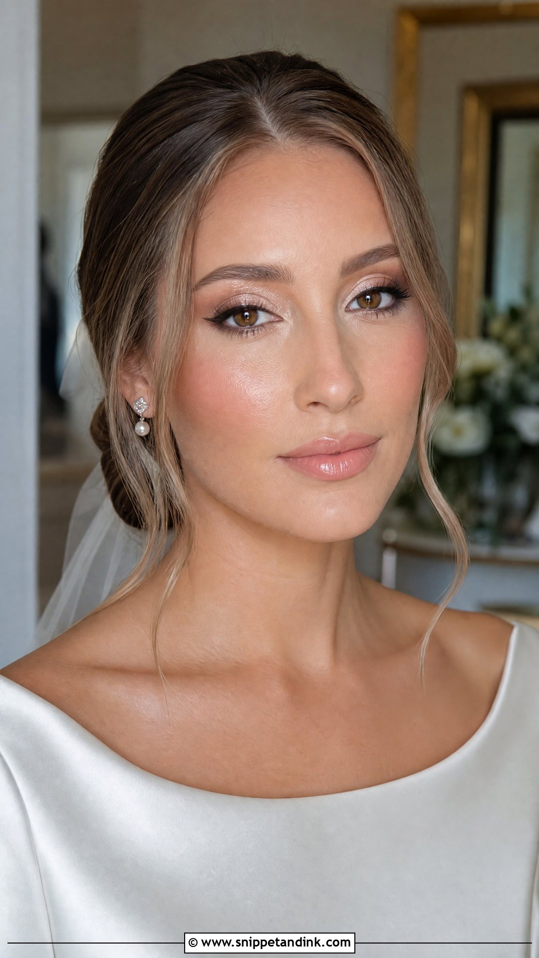 Champagne Bridal Makeup For Brown Eyes - Snippet and Ink - 30 Soft Glam Bridal Makeup for Brown Eyes