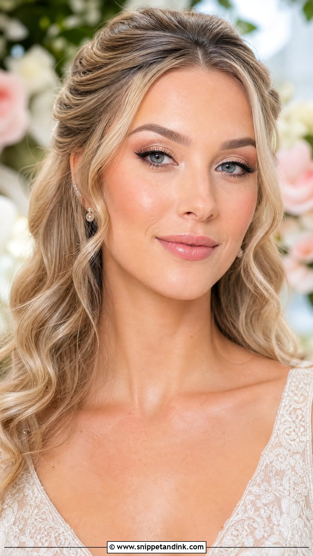 Champagne Bridal Makeup For Brown Eyes - Snippet and Ink - 20 Glam Bride Makeup for Brown Eyes