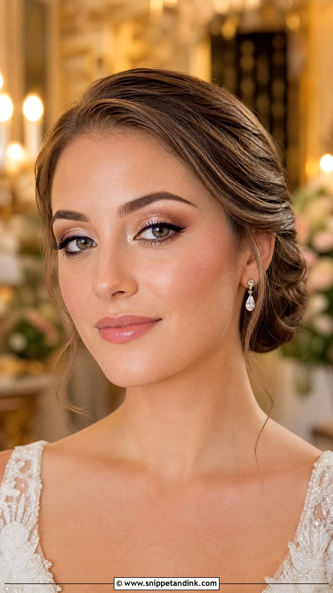 Champagne Bridal Makeup For Brown Eyes - Snippet and Ink - 20 Soft Bridal Makeup for Brown Eyes