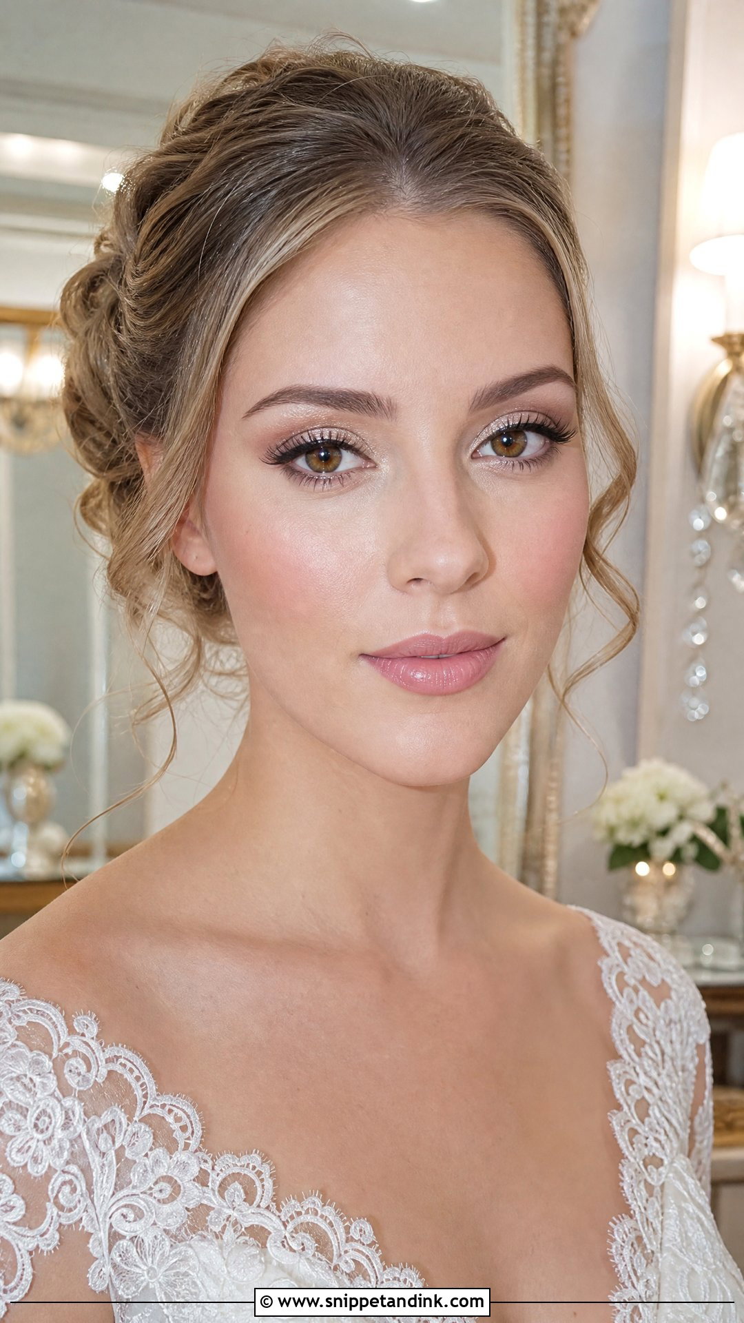Champagne Bridal Makeup For Brown Eyes - Snippet and Ink - 20 Bridal Wedding Makeup for Brown Eyes