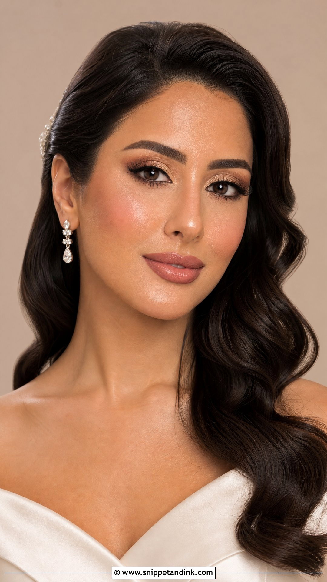 Champagne Bridal Makeup For Brown Skin - Snippet and Ink - 20 Brown Girl Bridal Makeup Ideas
