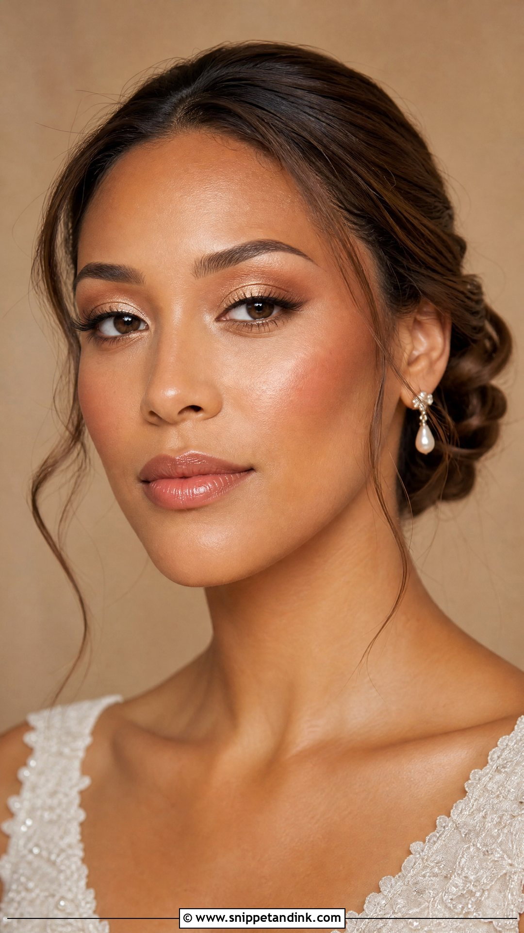 Champagne Bridal Makeup For Brown Skin - Snippet and Ink - 25 Bridal Makeup for Brown Skin Ideas