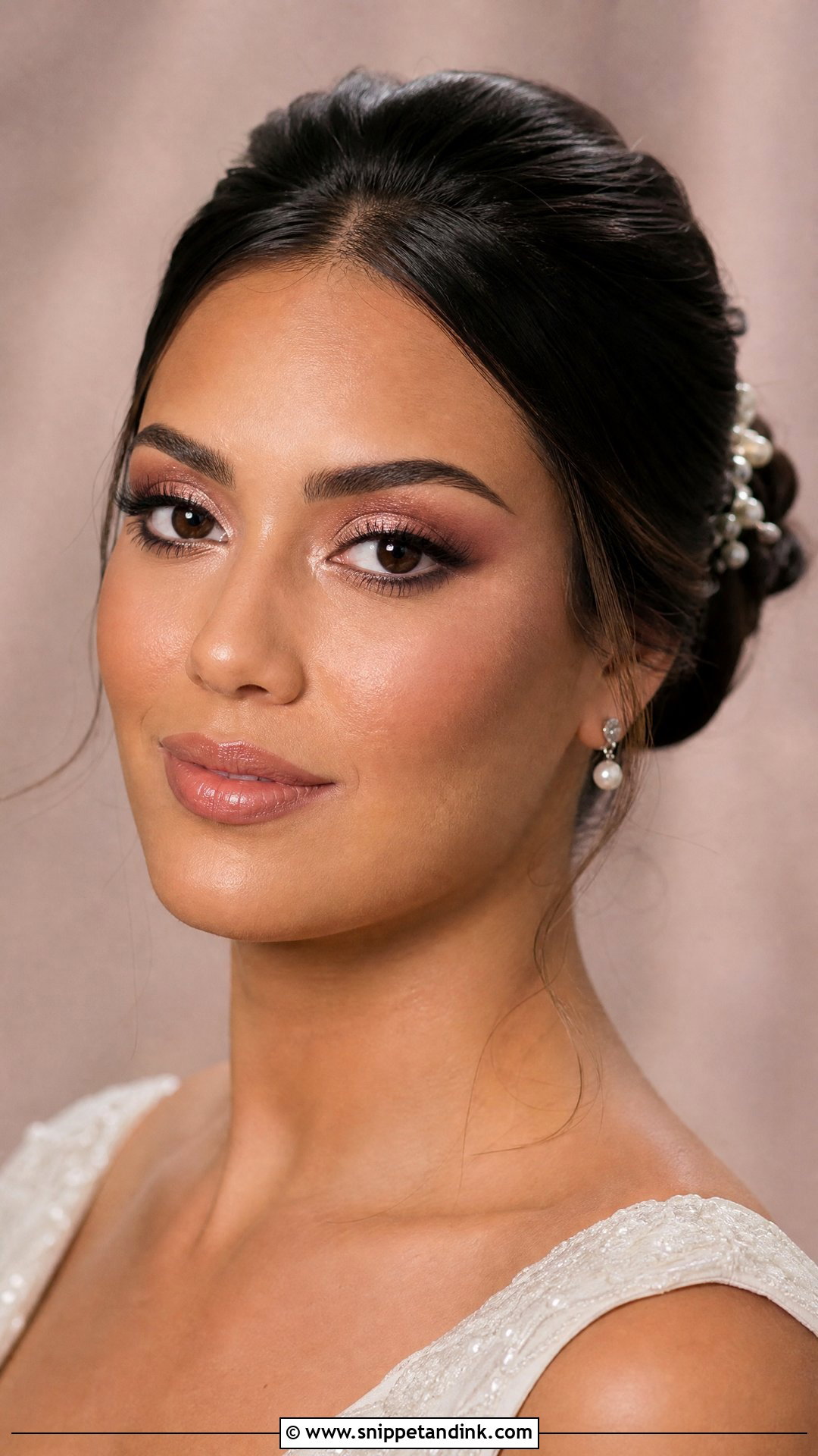 Champagne Bridal Makeup For Brown Skin - Snippet and Ink - 20 Bridal Makeup Brown Skin Ideas