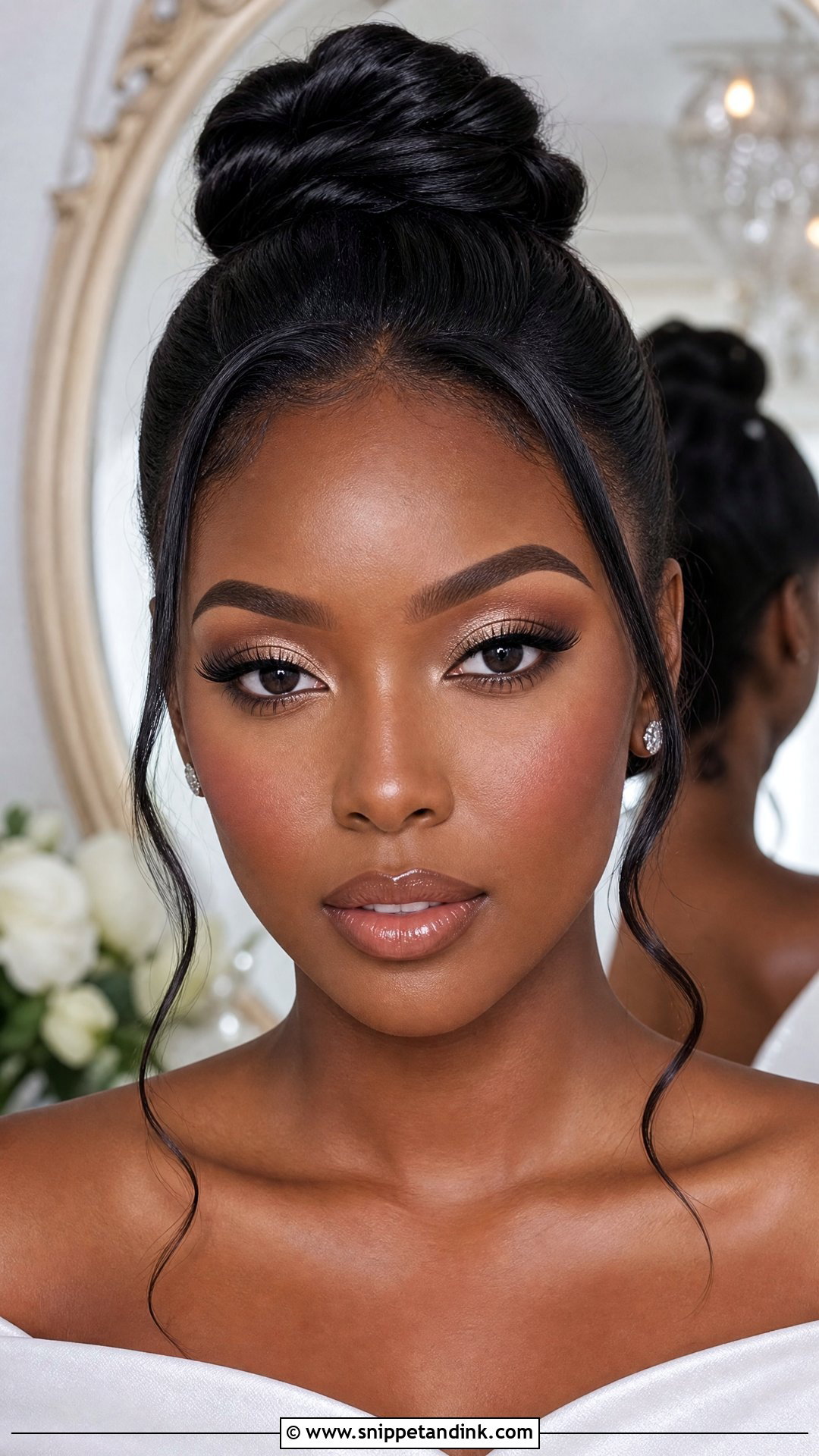 Champagne Bridal Makeup For Dark Skin - Snippet and Ink - 25 Black Bridal Makeup Dark Skin Ideas