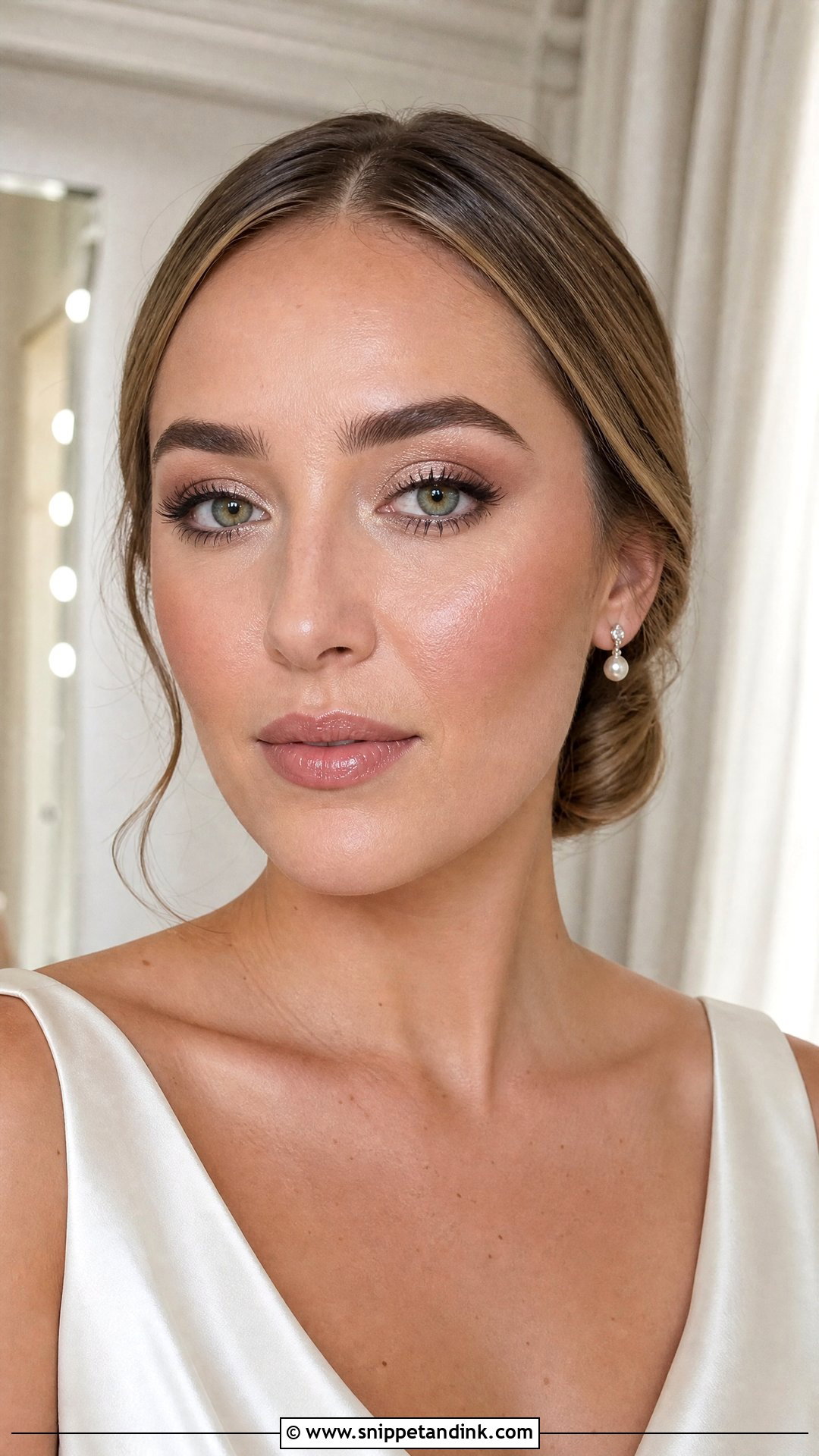 Champagne Bridal Makeup For Green Eyes - Snippet and Ink - 20 Natural Glam Bridal Makeup for Green Eyes