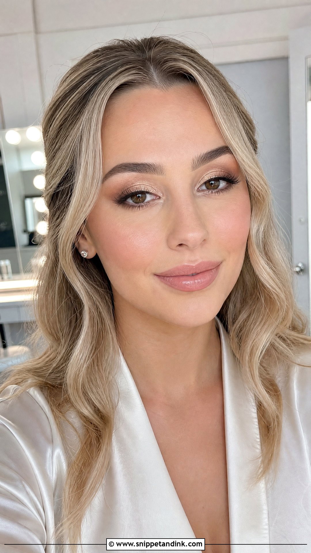 Champagne Bridal Makeup For Hooded Eyes - Snippet and Ink - 25 Bridal Makeup for Hooded Eyes