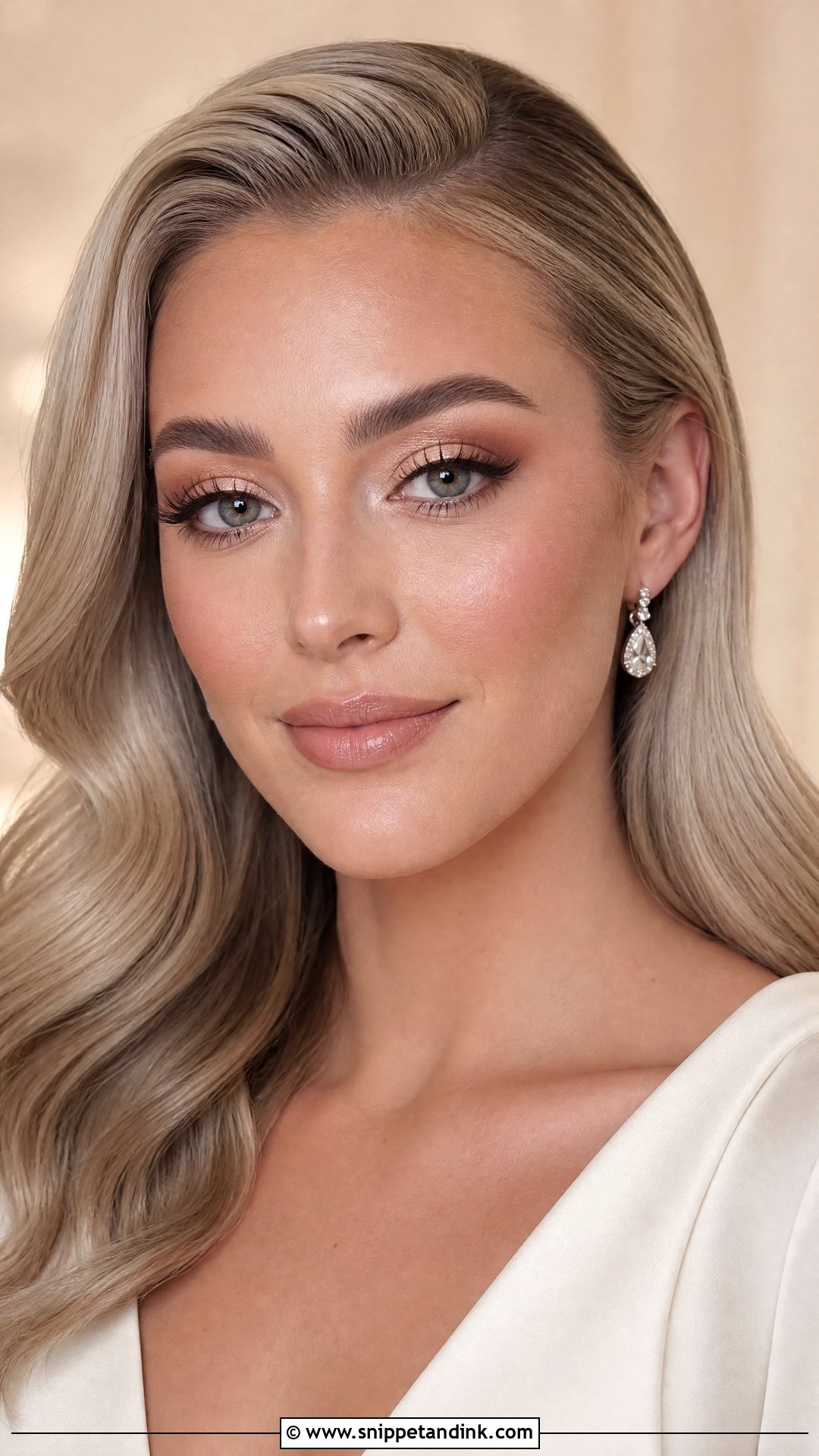 Champagne Bridal Makeup For Round Face - Snippet and Ink - 25 Bridal Makeup Round Face Ideas