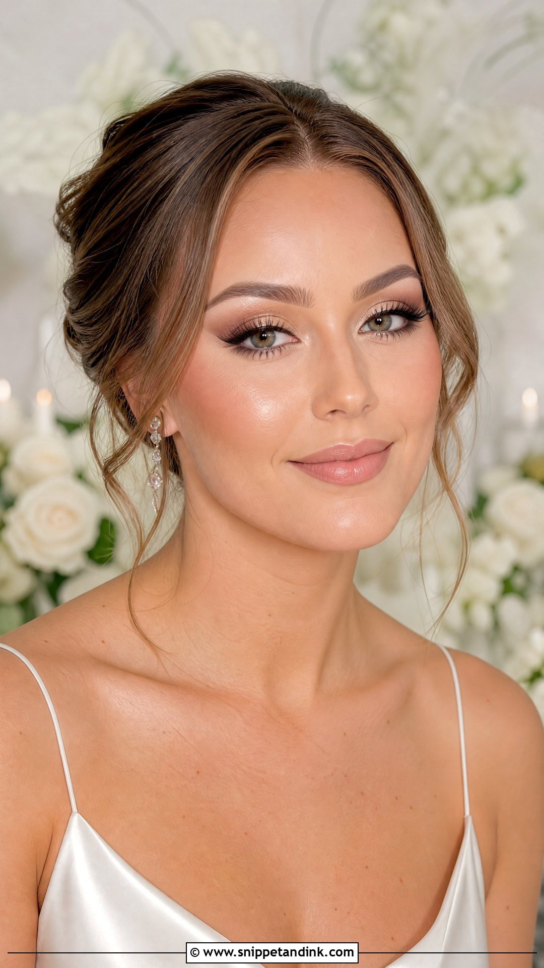 Champagne Bridal Makeup For Round Face - Snippet and Ink - 20 Bridal Makeup for Round Face Ideas