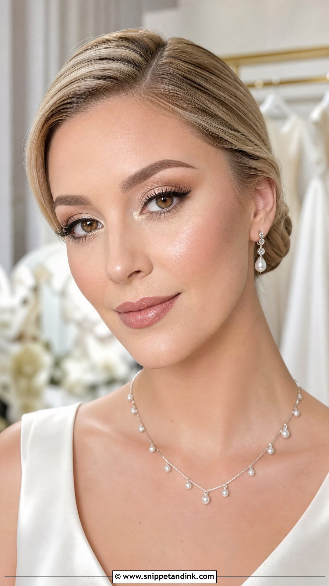 Champagne Bridal Makeup for Brown Eyes - Snippet and Ink - 20 Bridal Wedding Make Up for Brown Eyes