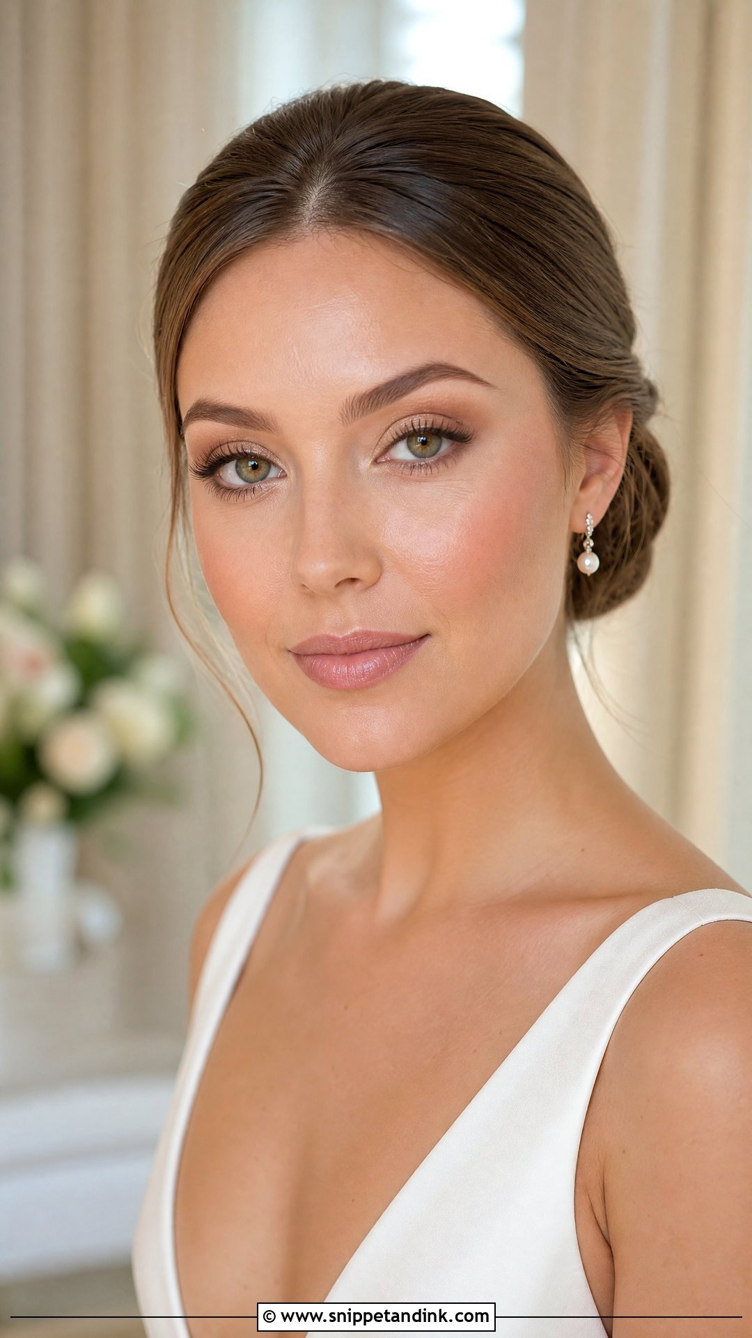 Champagne Bridal Makeup for Green Eyes - Snippet and Ink - 20 Bride Make Up for Green Eyes