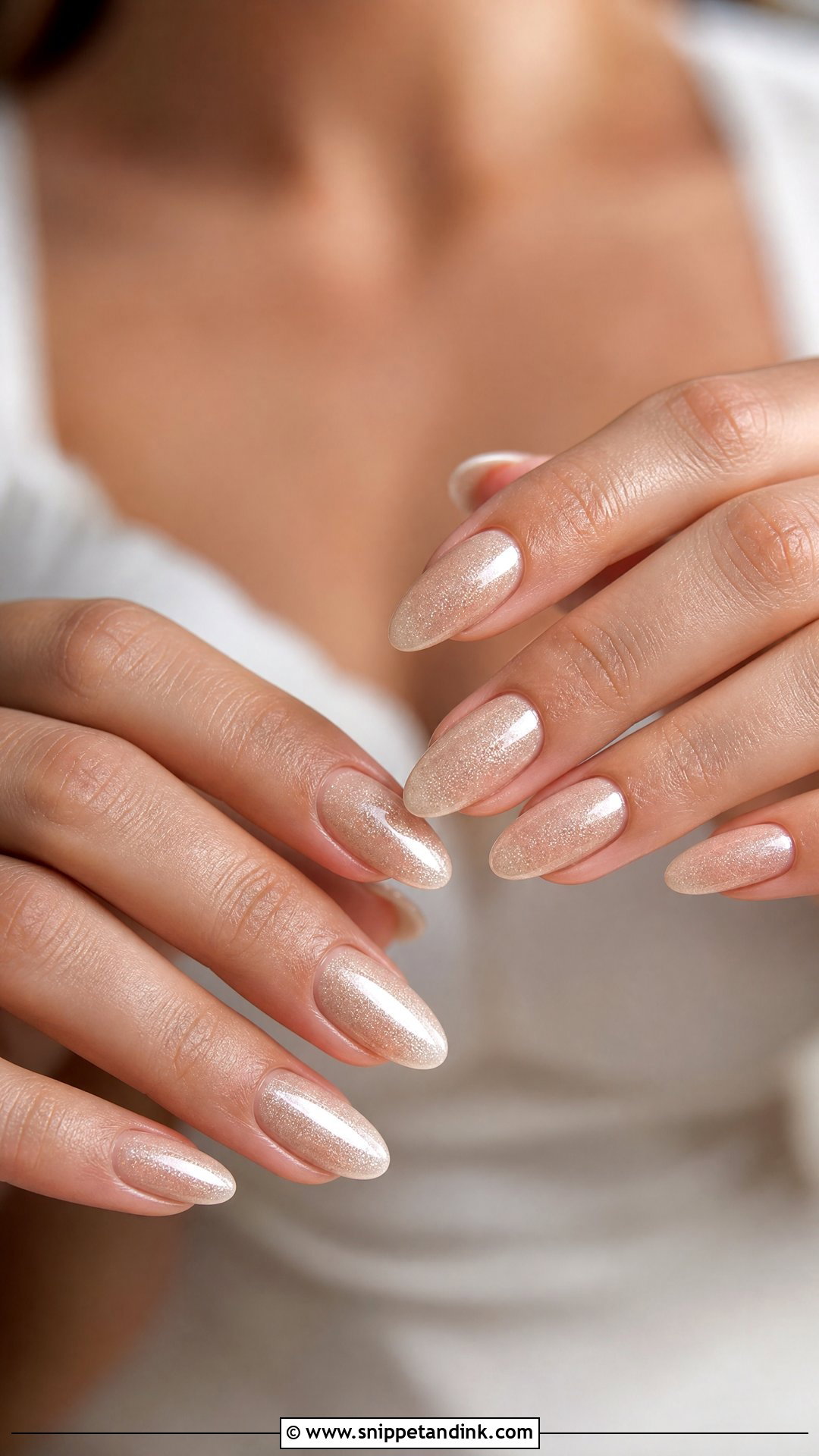 Champagne Bridal Nails - Snippet and Ink - 35 Bridal Nails Wedding