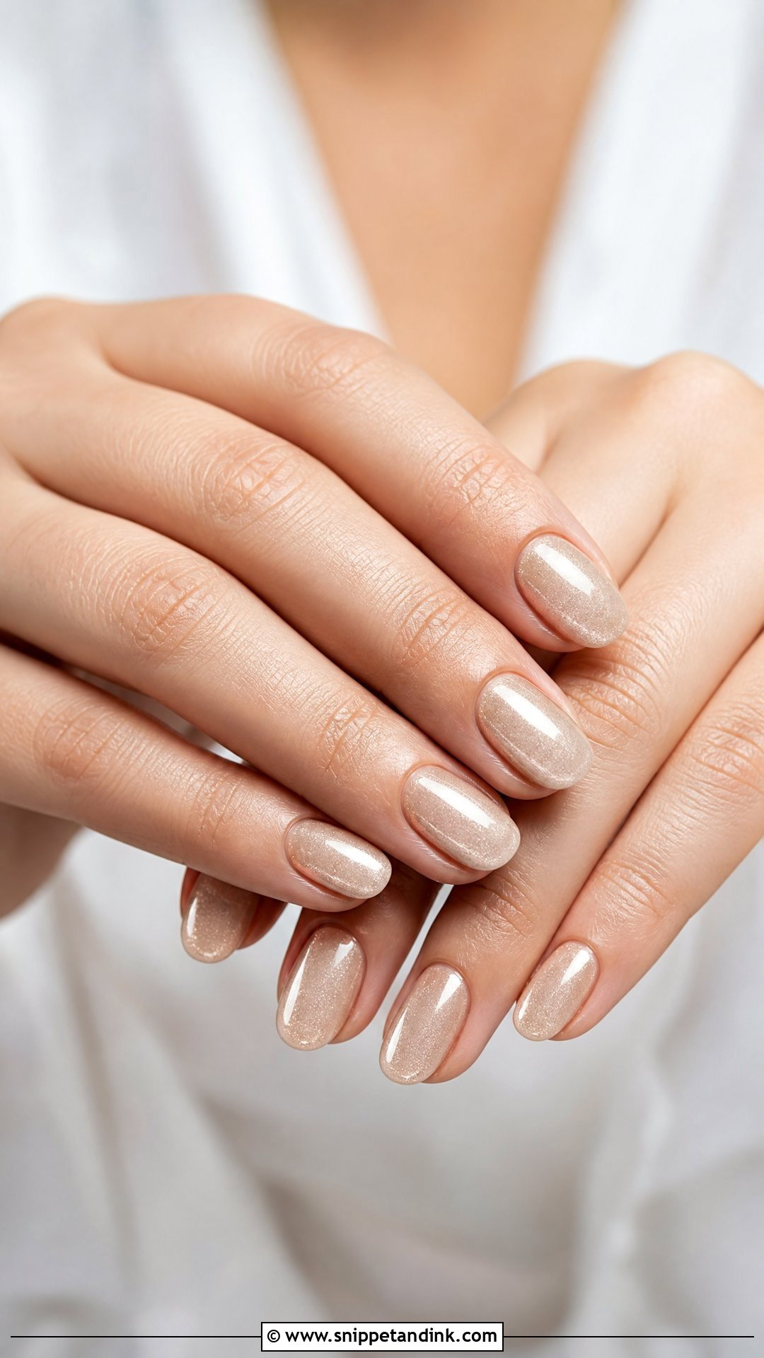 Champagne Bridal Nails - Snippet and Ink - 35 Classy Bridal Wedding Nails for Bride