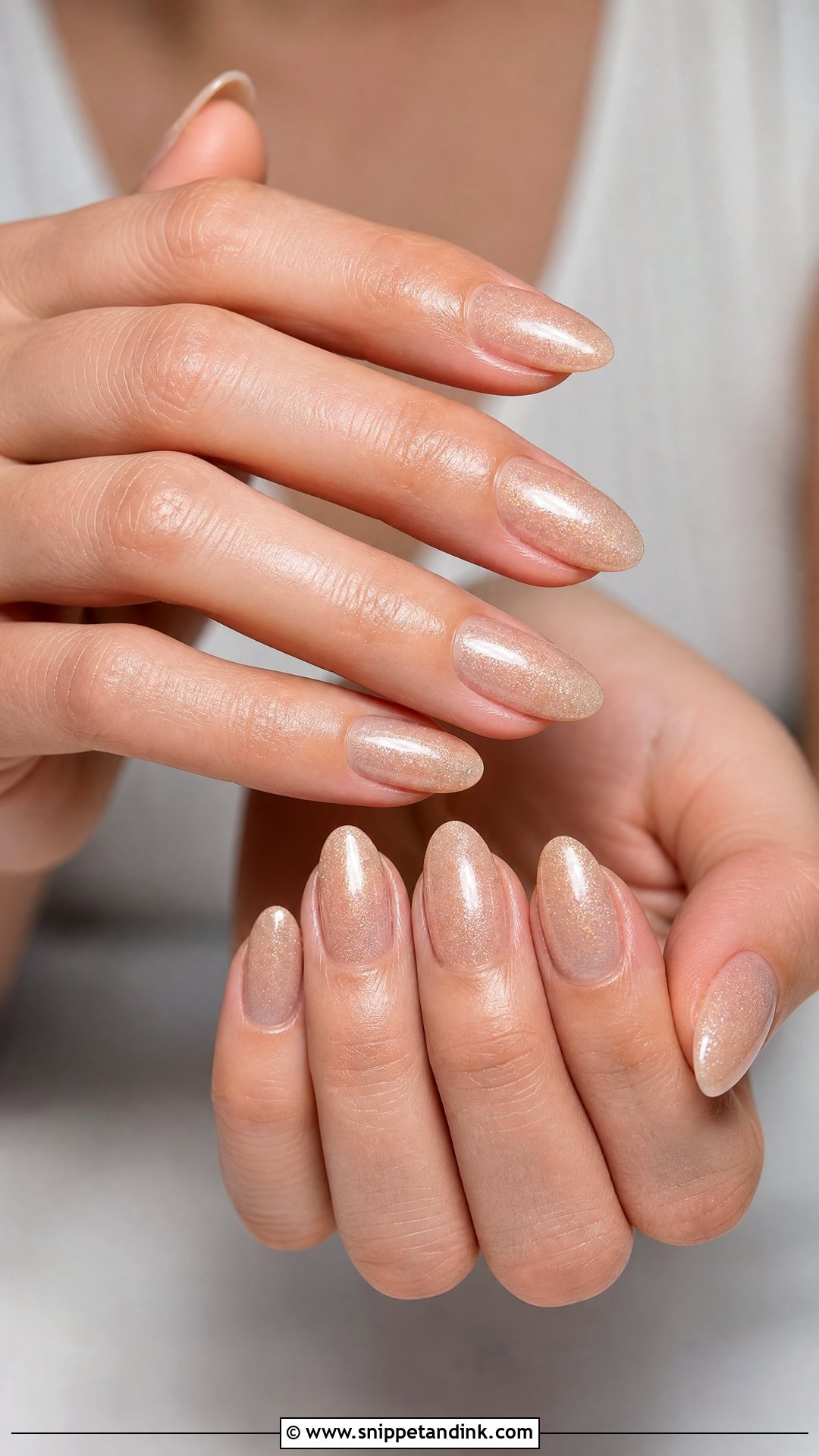 Champagne Bride Nails - Snippet and Ink - 35 Bride Nails