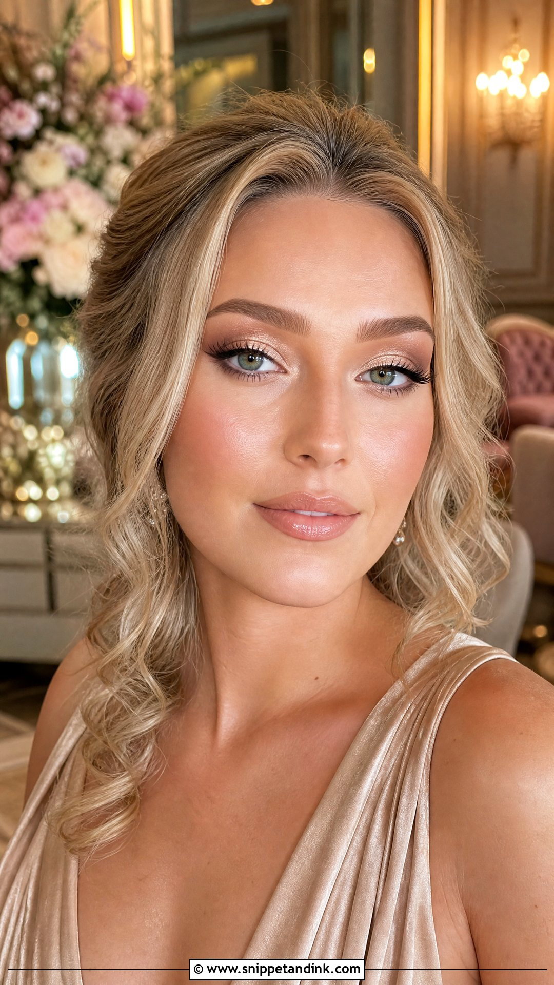 Champagne Bridesmaid Makeup - Snippet and Ink - 20 Makeup Looks for Wedding Bridesmaid