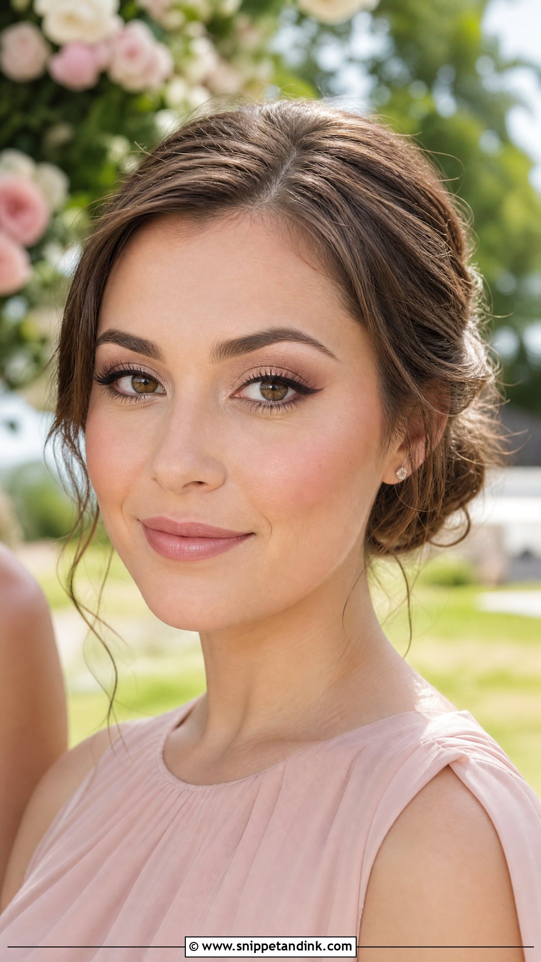 Champagne Bridesmaid Makeup For Brown Eyes - Snippet and Ink - 35 Bridesmaid Makeup for Brown Eyes