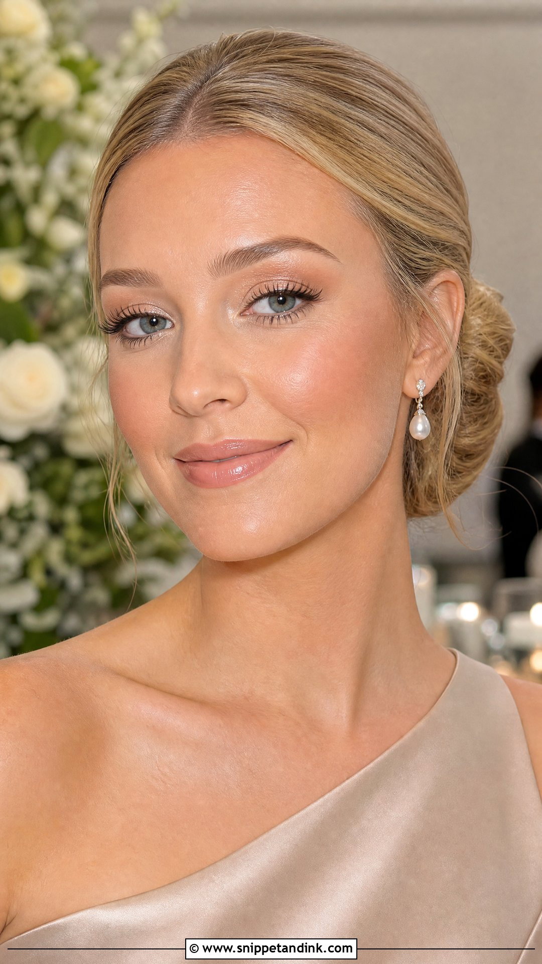 Champagne Bridesmaid Makeup Look - Snippet and Ink - 20 Natural Wedding Bridesmaid Makeup Ideas