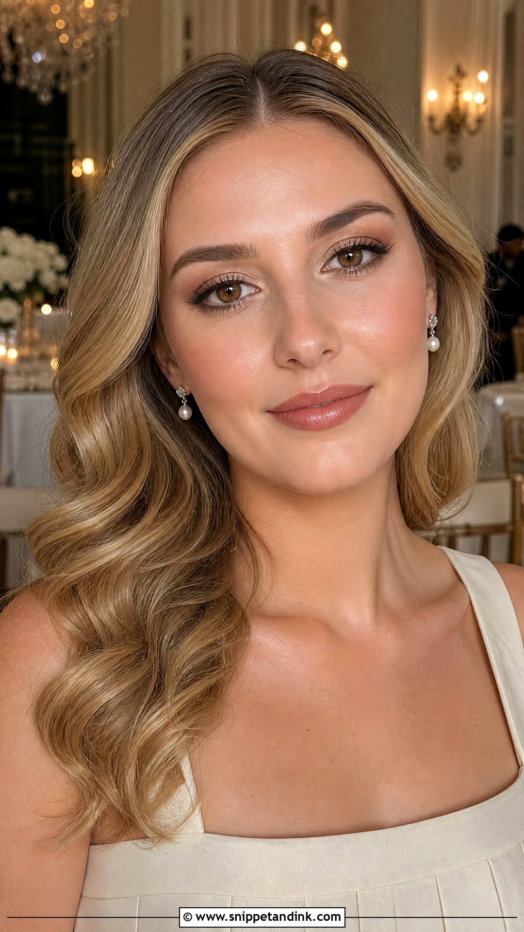 Champagne Bridesmaid Makeup for Brown Eyes - Snippet and Ink - 20 Bridesmaid Makeup for Brown Eyes Wedding