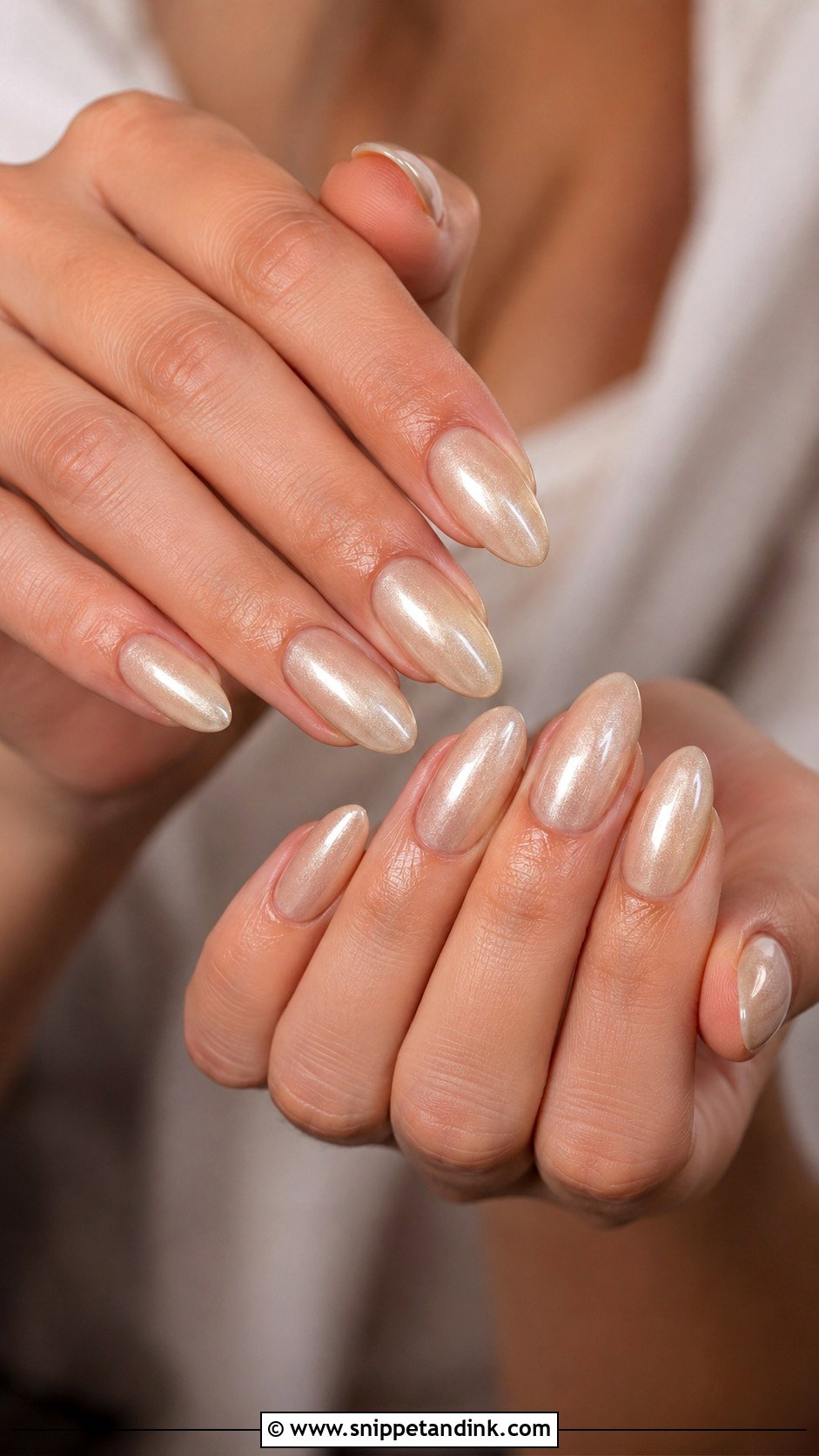 Champagne Bridesmaid Nails - Snippet and Ink - 20 Wedding Nail Inspo for Bridesmaids Ideas