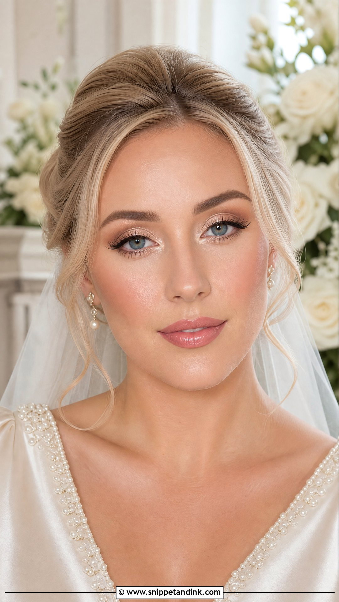 Champagne Christian Bridal Makeup - Snippet and Ink - 20 Christian Bridal Makeup Ideas