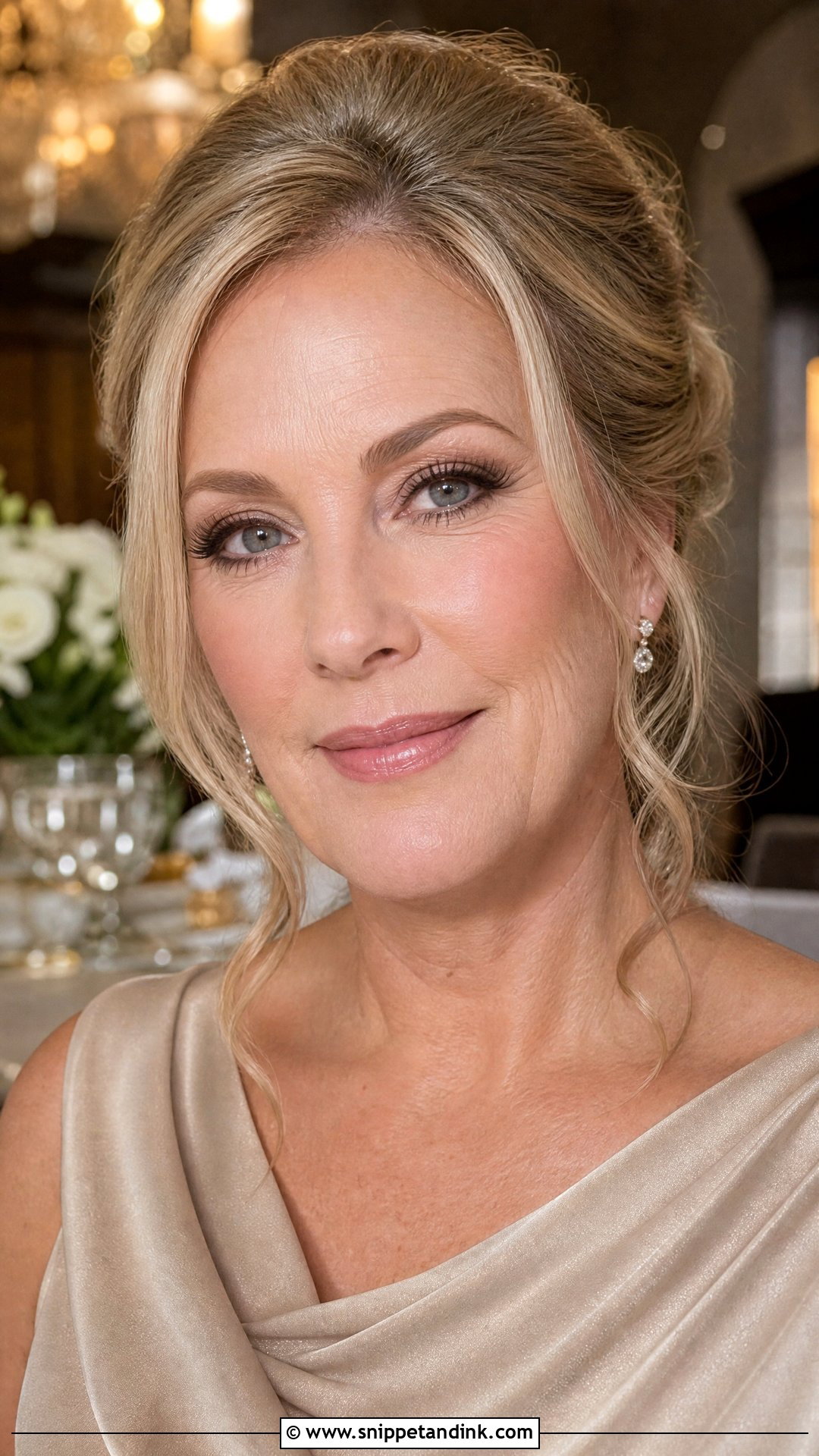 Champagne Dress Mother Of Groom Makeup - Snippet and Ink - 20 Mother of Groom Makeup Ideas