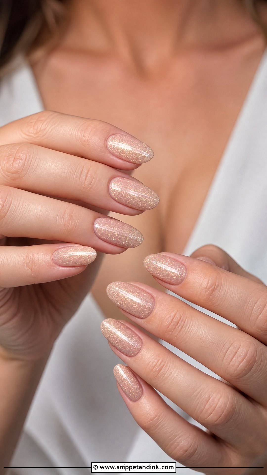 Champagne Engagement Nails - Snippet and Ink - 35 Engagement Nails Ideas
