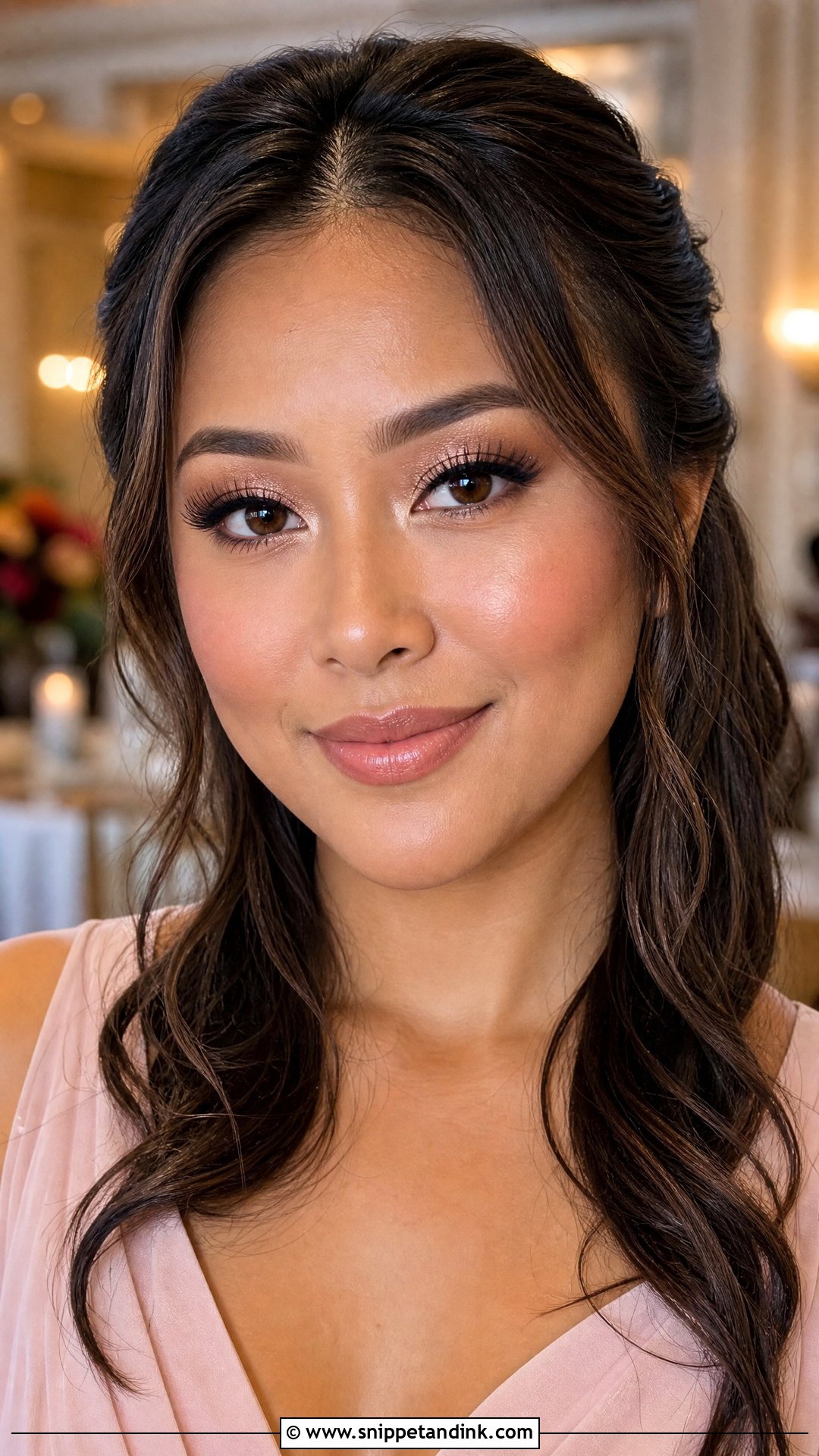 Champagne Eye Autumn Wedding Makeup - Snippet and Ink - 20 Autumn Wedding Makeup Ideas