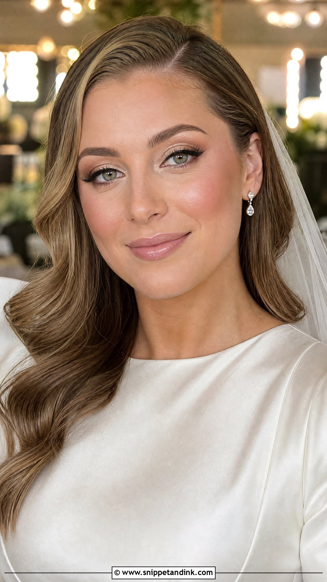 Champagne Eye Bridal Makeup - Snippet and Ink - 25 Clean Bridal Makeup Ideas