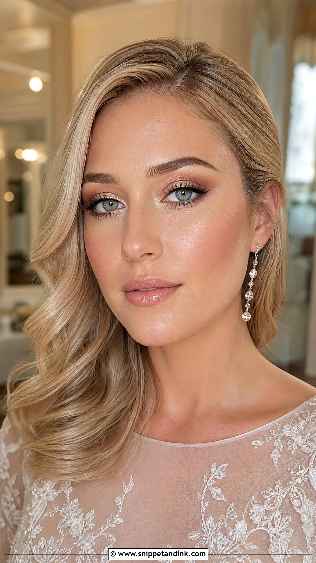 Champagne Eye Bridal Makeup For Blondes - Snippet and Ink - 30 Bridal Makeup for Blondes