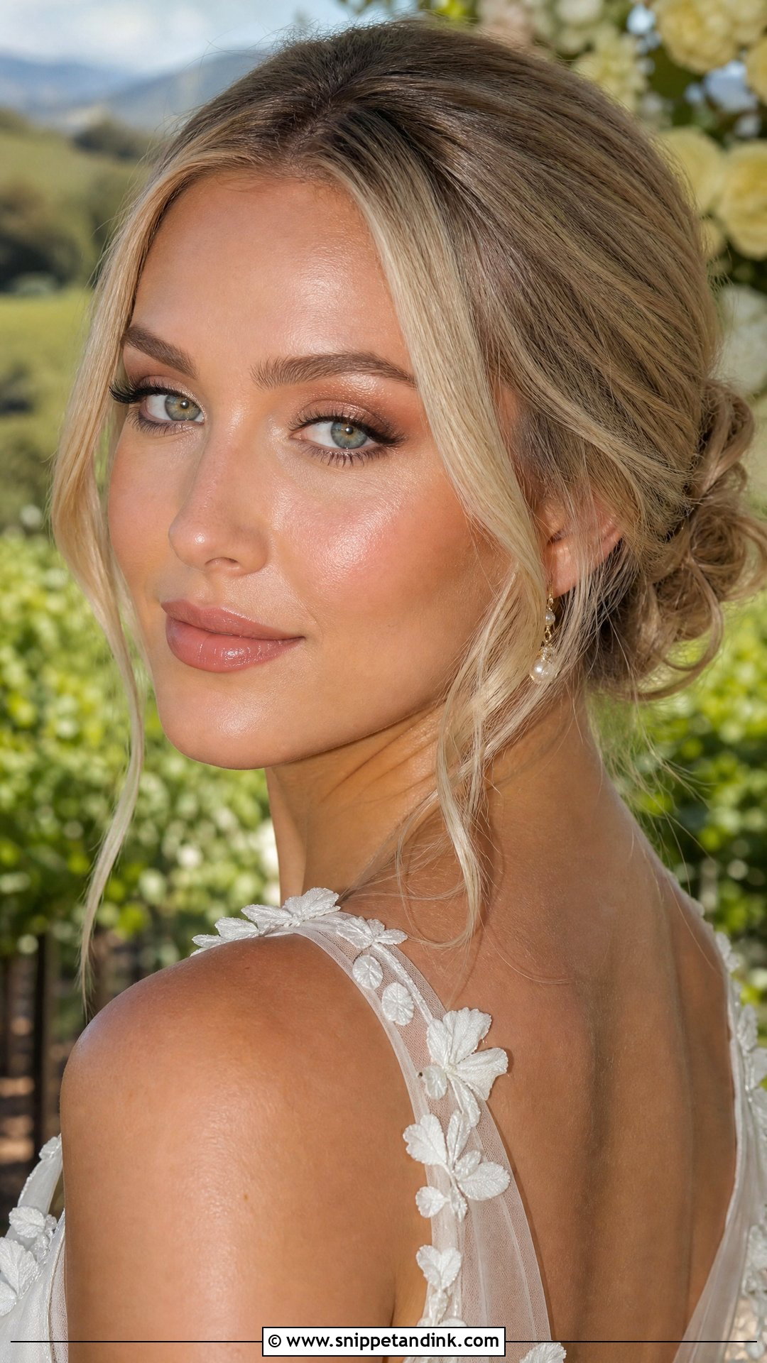 Champagne Eye HD Bridal Makeup - Snippet and Ink - 20 Bridal HD Makeup Looks
