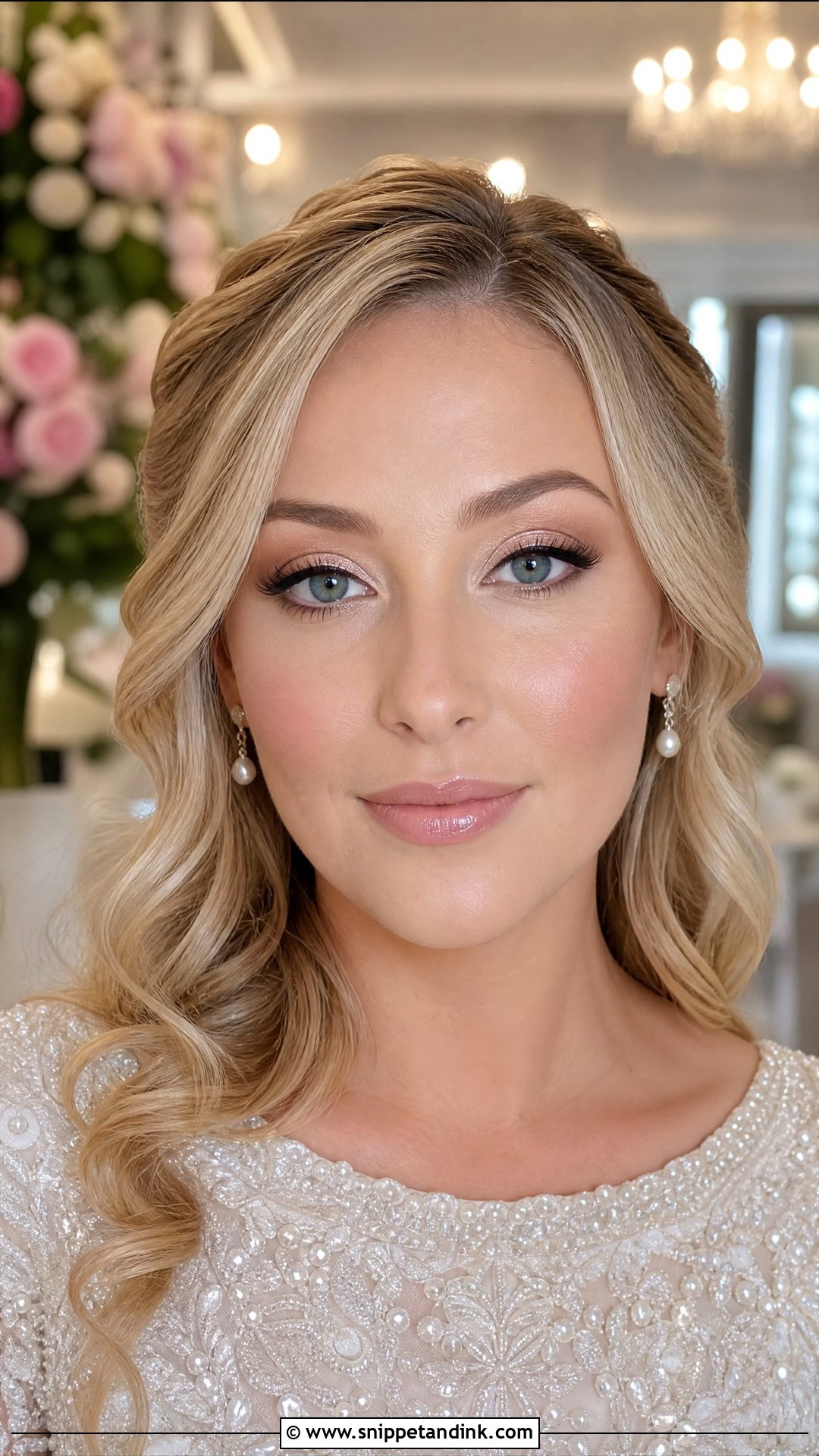 Champagne Eye Natural Glam Wedding Makeup - Snippet and Ink - 30 Natural Glam Wedding Makeup Ideas